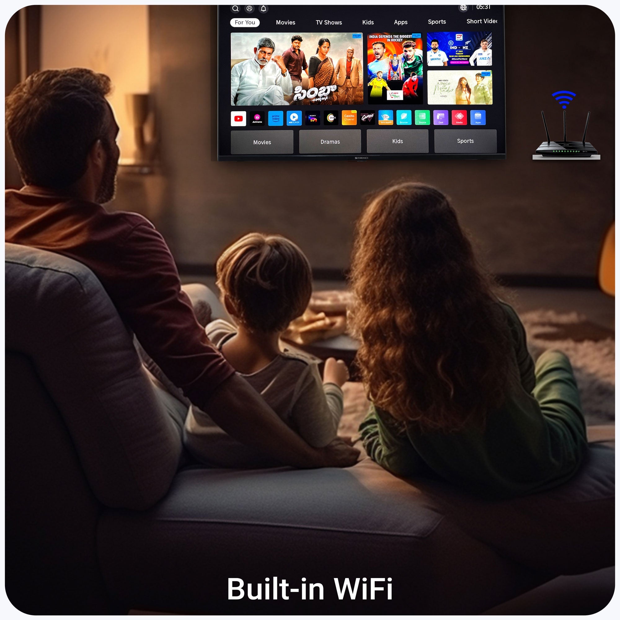 Zebronics - Zeb 43P5 - Smart LED TV