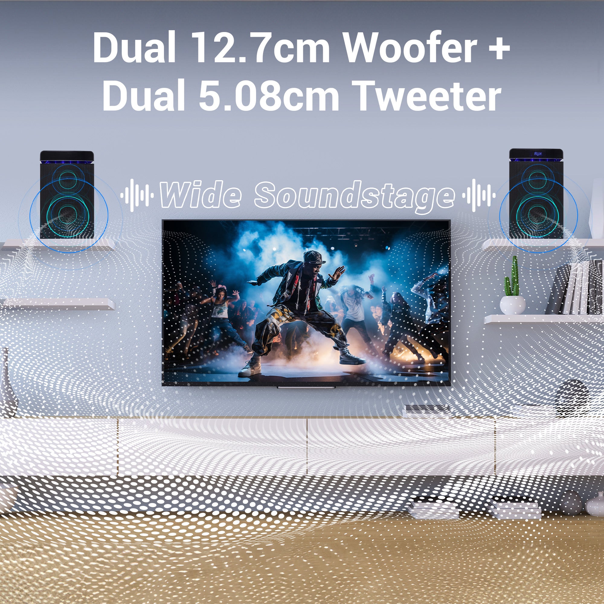 Zeb BT4848RUCF- 2.0 Bookshelf speaker - Zebronics