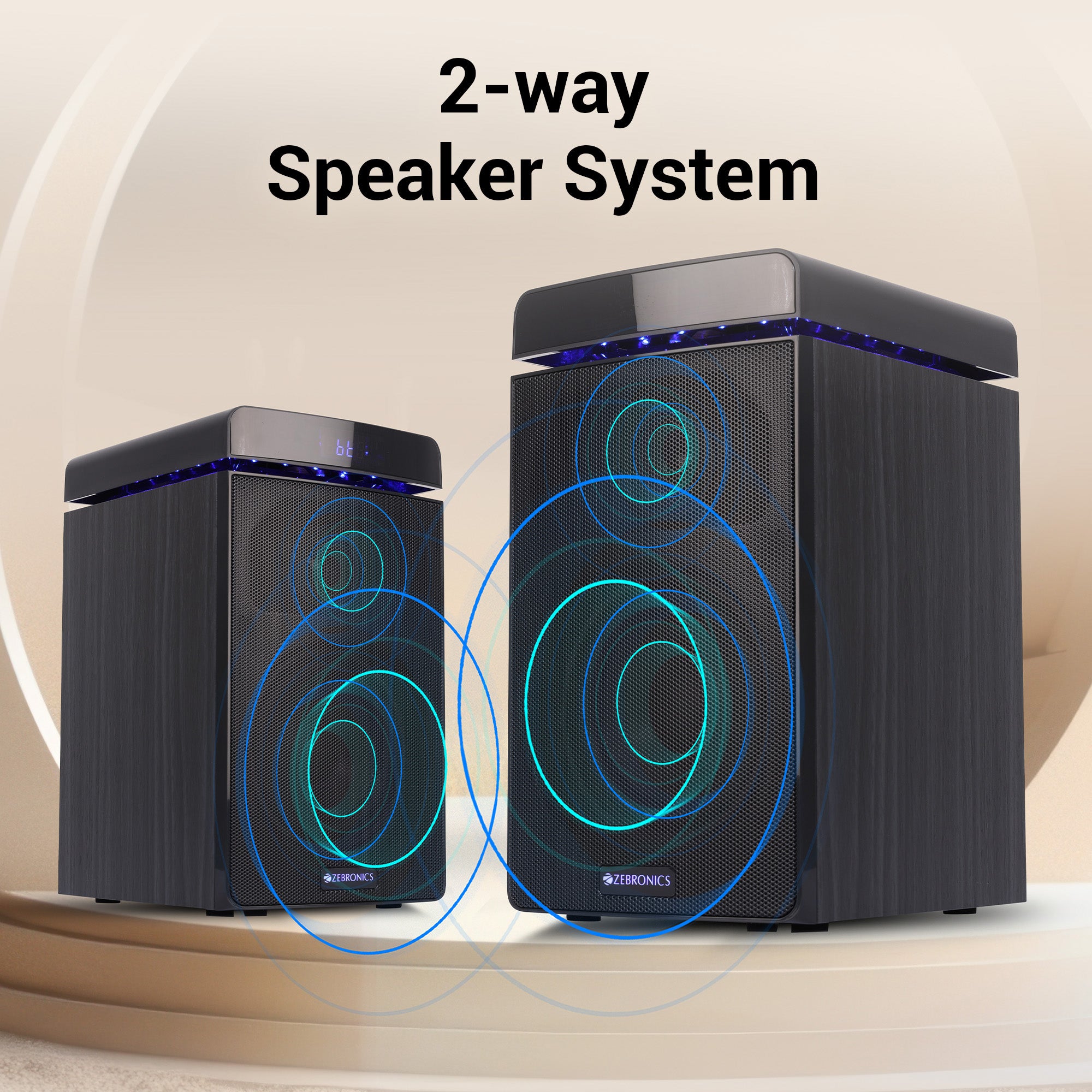 Zeb BT4848RUCF- 2.0 Bookshelf speaker - Zebronics