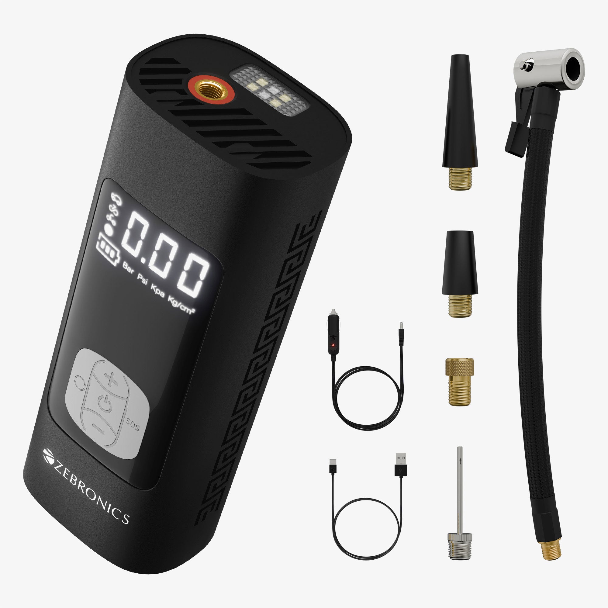 19TI6 Tire Inflator for Cars, Bikes, Cycle tires & Sports Balls