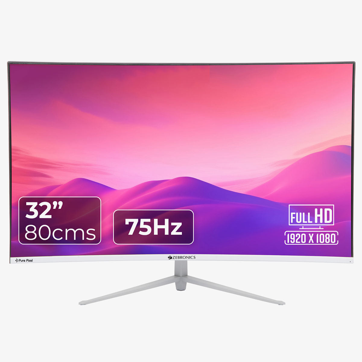 AC32FHD LED (75Hz) Curved LED Monitor - Zebronics