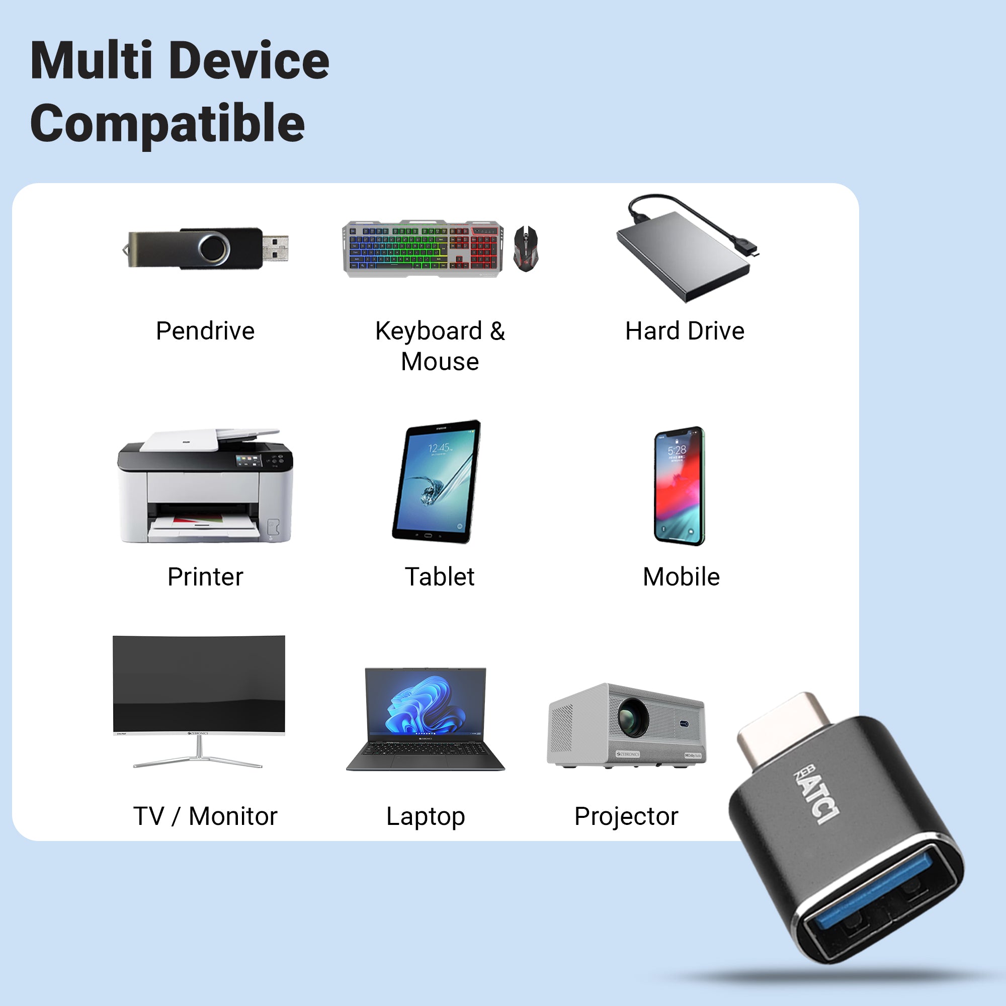 ATC1 USB Type A to Type C Converter