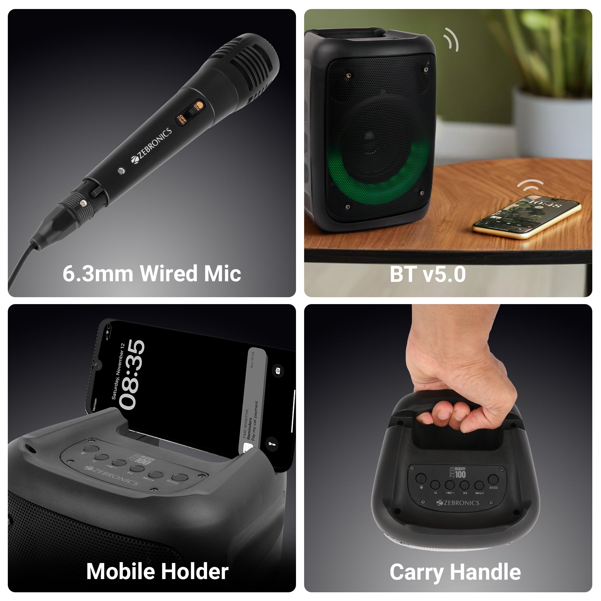 Buddy 100(20W) Wireless Speaker with Mic