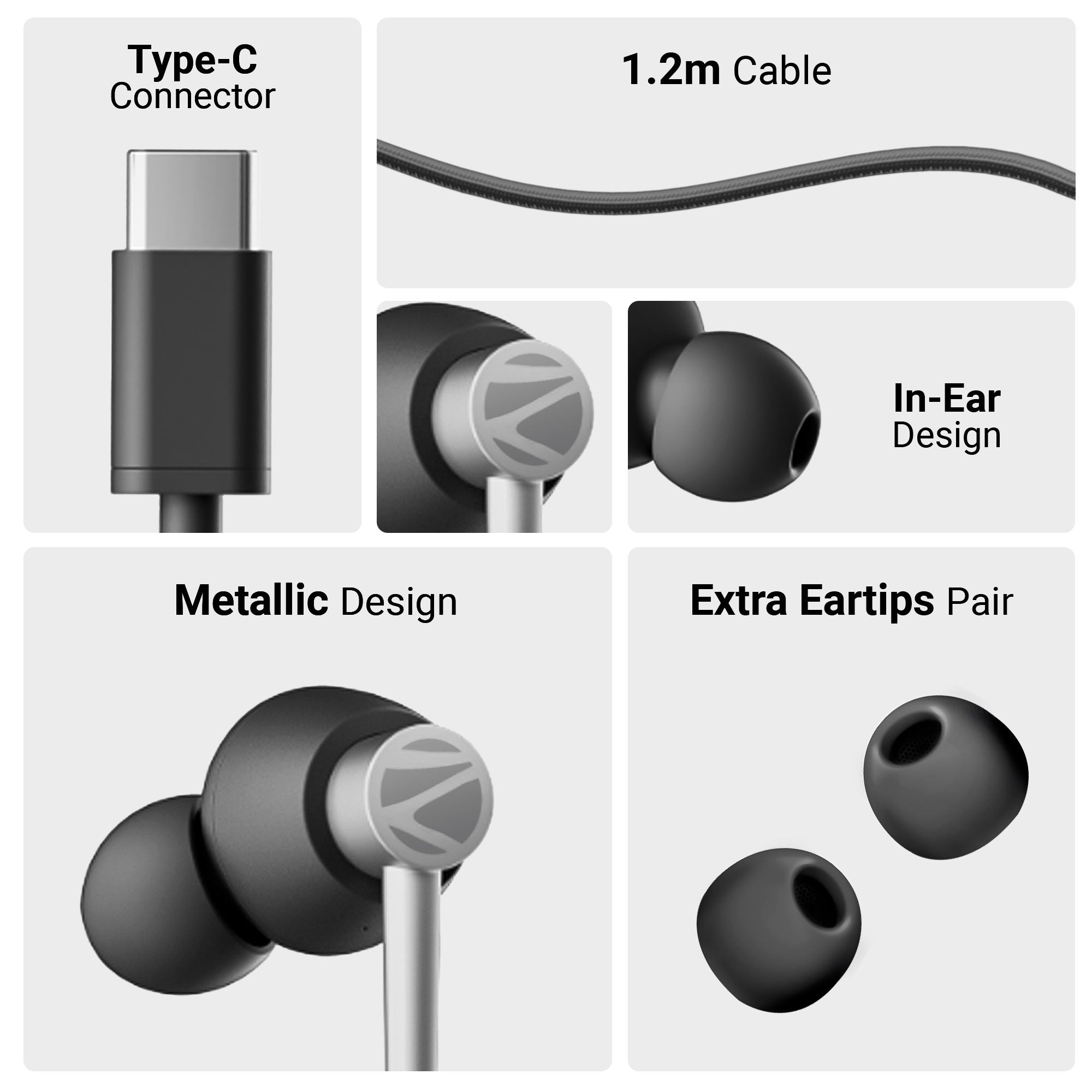 Zeb-Buds 50c-Wired Earphone - Zebronics