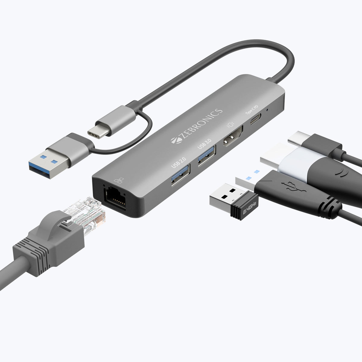 CT51 ( 5 in 1 Design) Multiport Hub