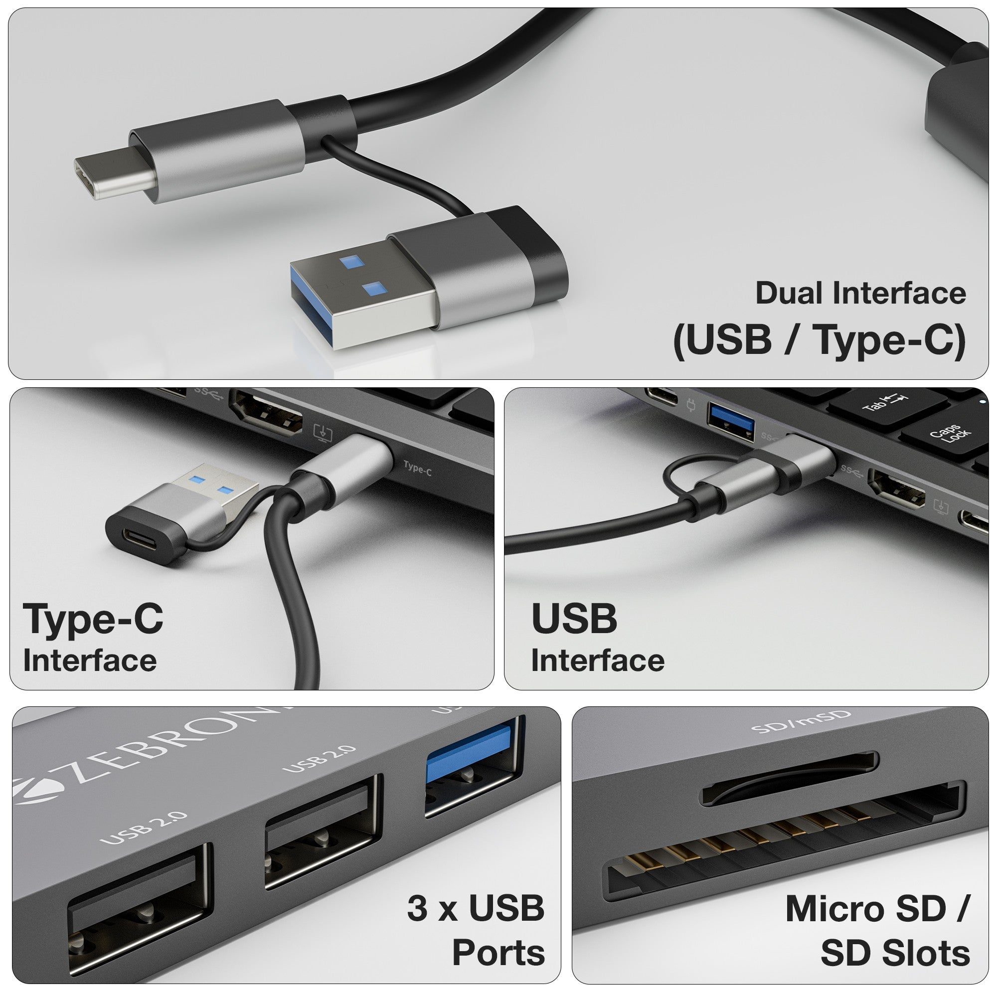 CT71 ( 7 in 1 Design) Multiport Hub