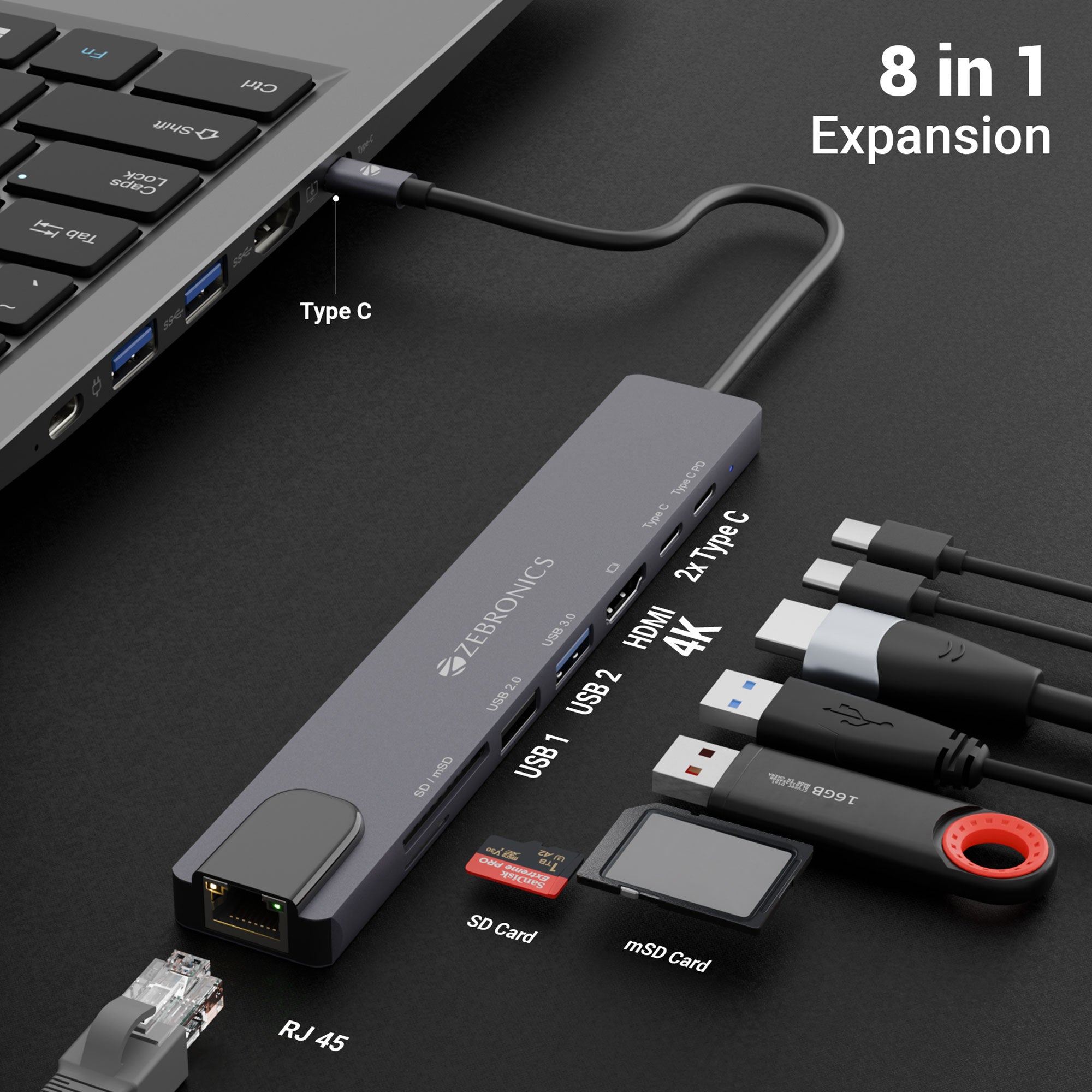 CT81 - 8 in 1 Multiport Hub