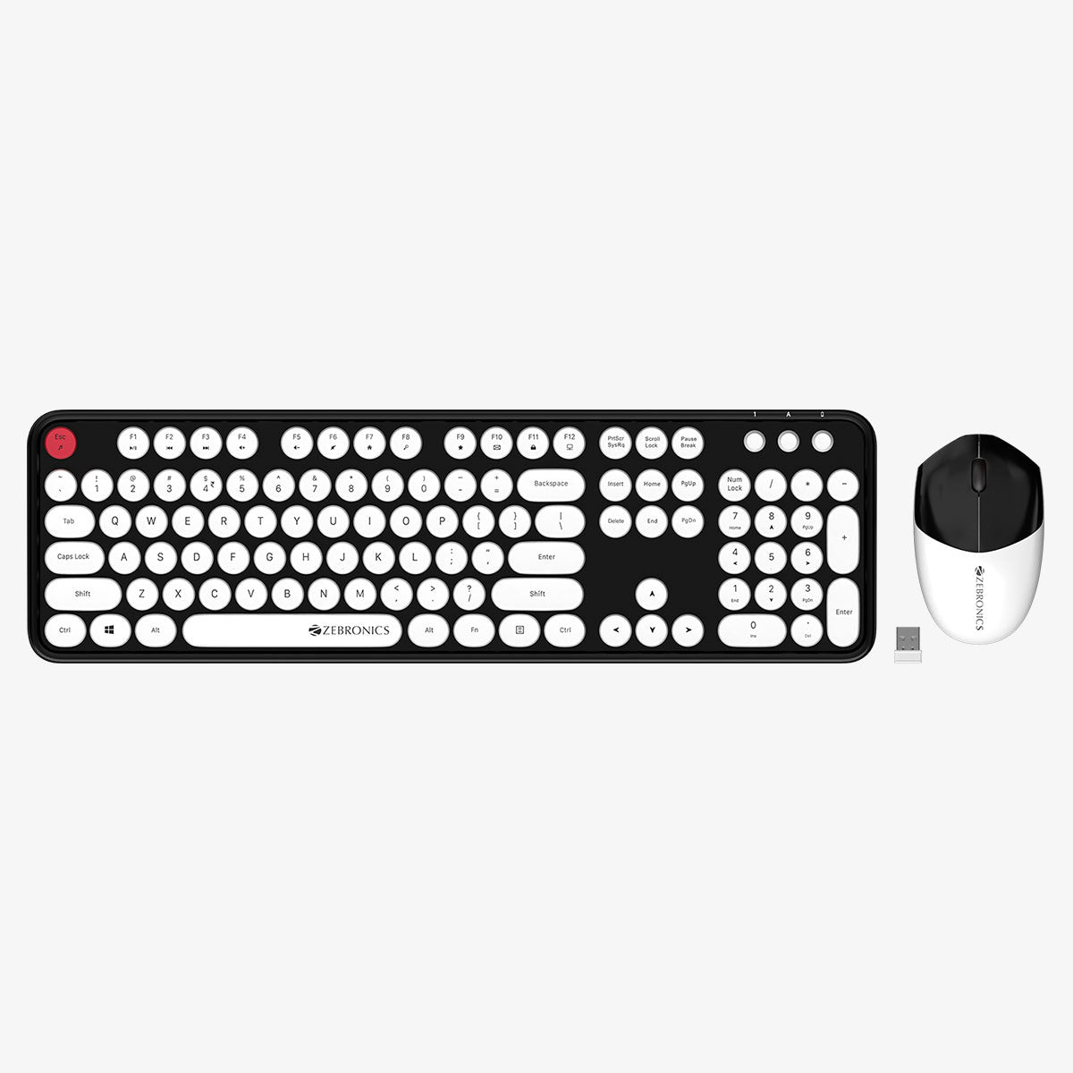 Zeb-Companion 300 - Wireless Keyboard and Mouse Combo - Zebronics