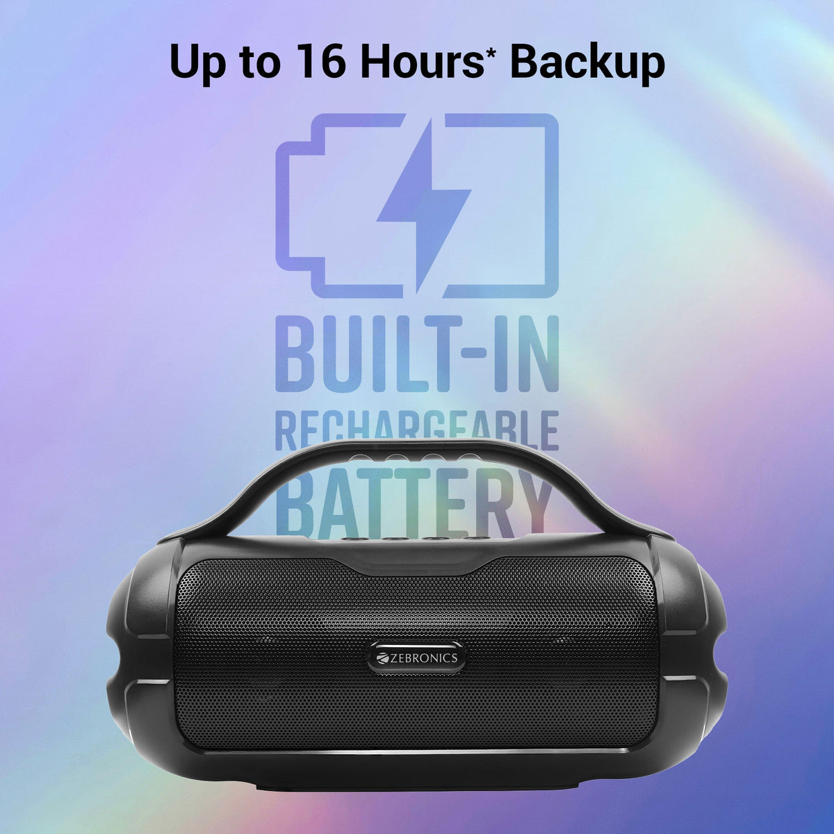 Zebronics County Plus wireless speaker upto 16h backup