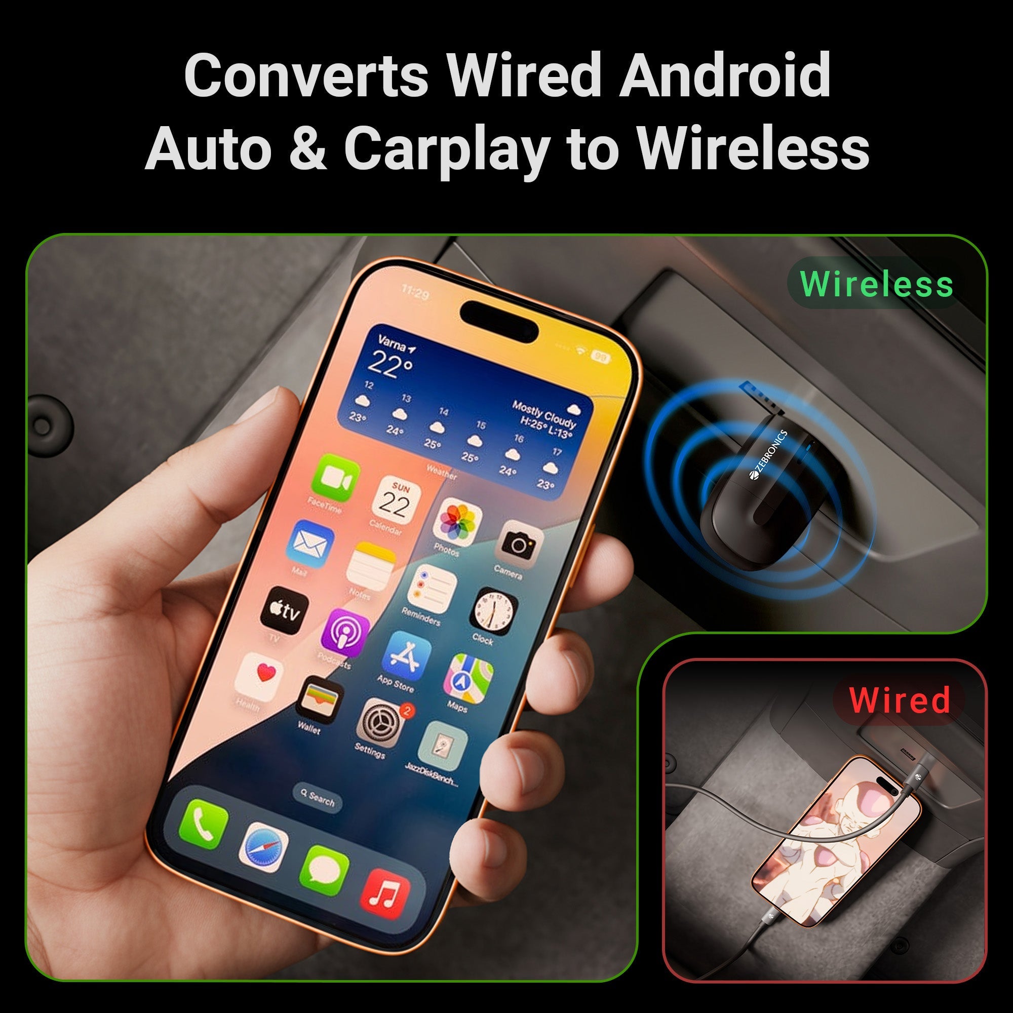 DriveCast Wireless Receiver (Apple CarPlay & Android Auto)