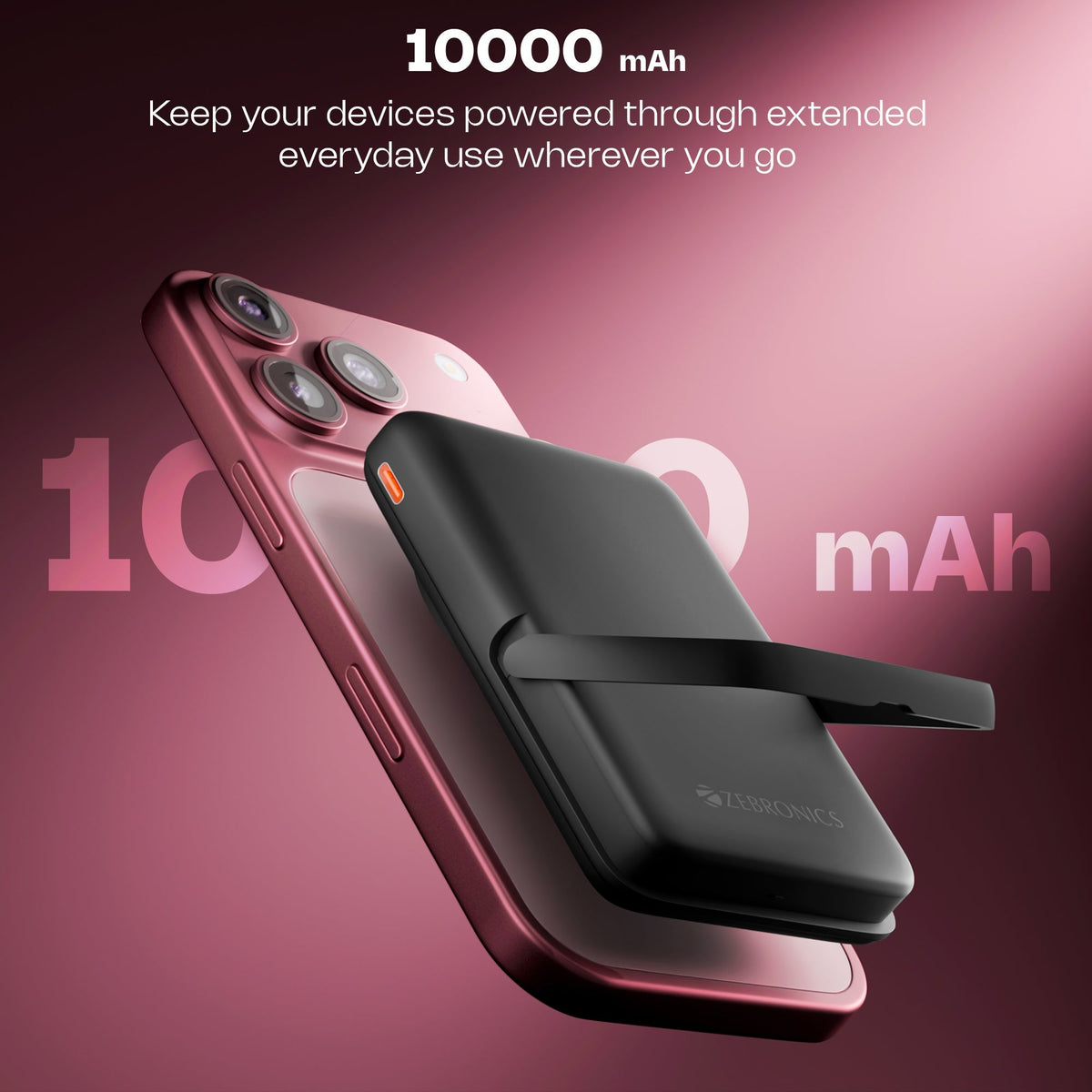 zebronics - Zeb EnergiSafe 10R8 - Power Bank