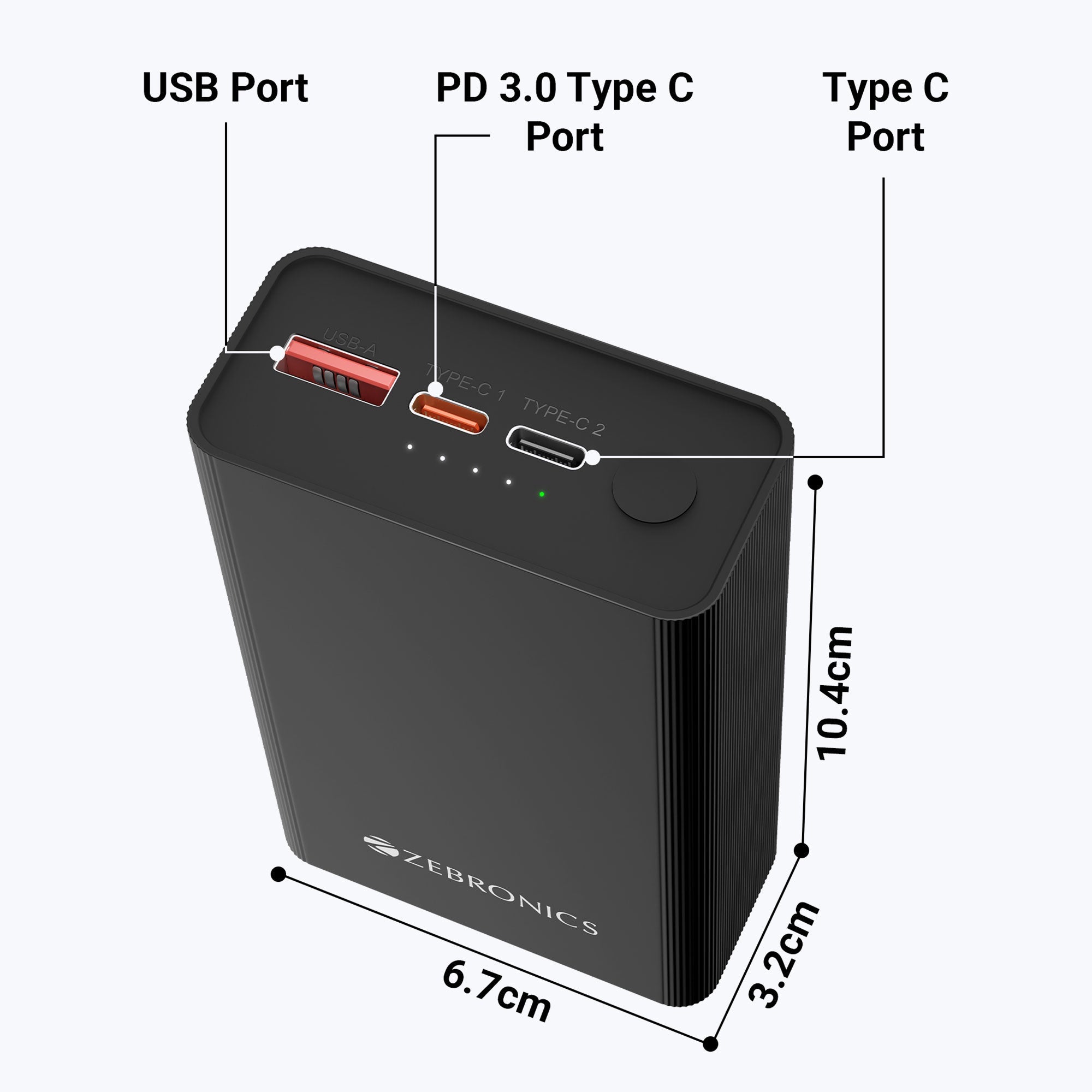 Zebronics - Zeb Energitank 20MR1 - Power Bank