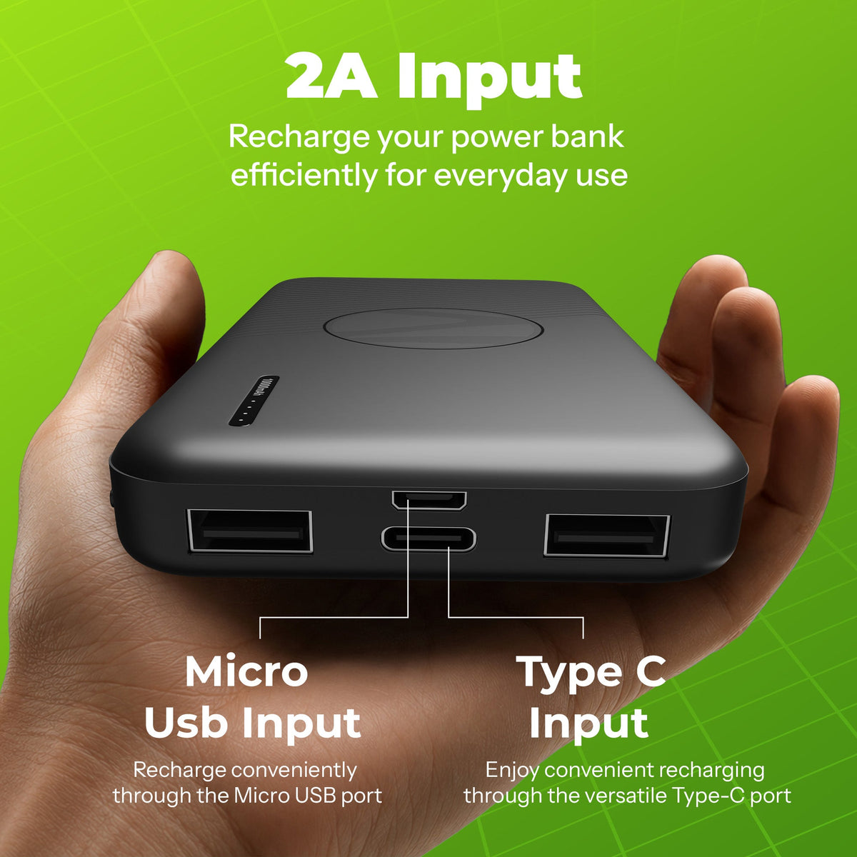 zebronics - Zeb EnergiPod PB26 - Power Bank