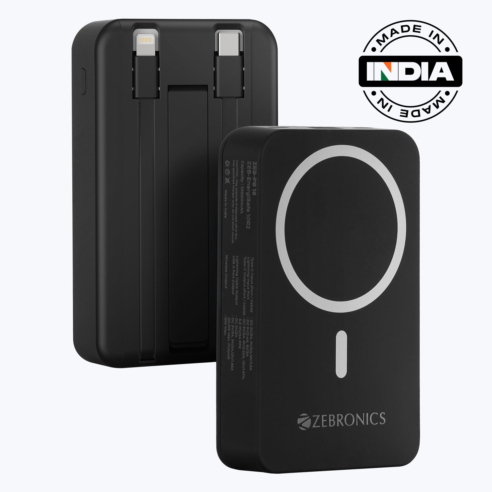 EnergiSafe 10R2 - 10000 mAh Fast Charging Power Bank