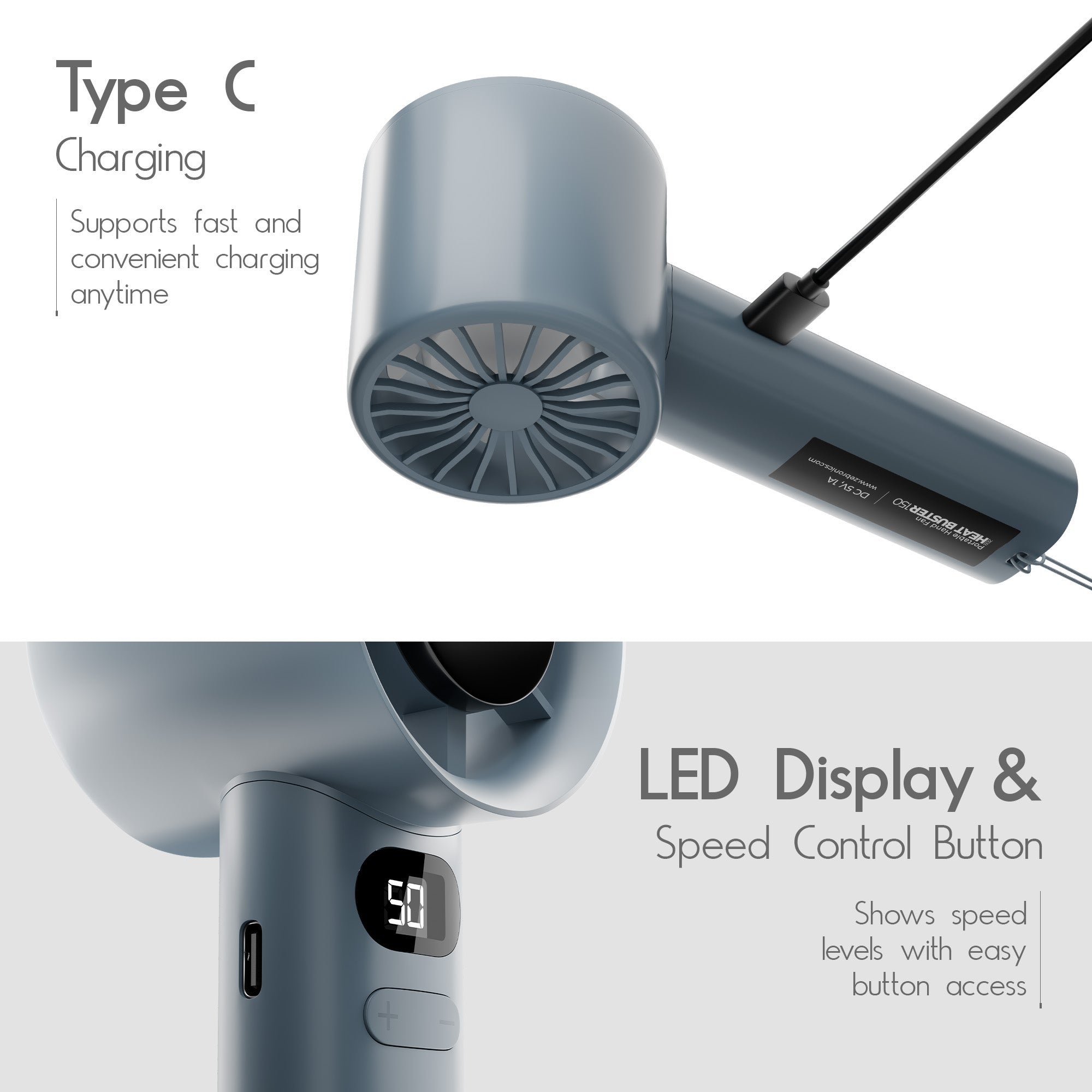 Heat Buster 150 Portable Hand Fan
