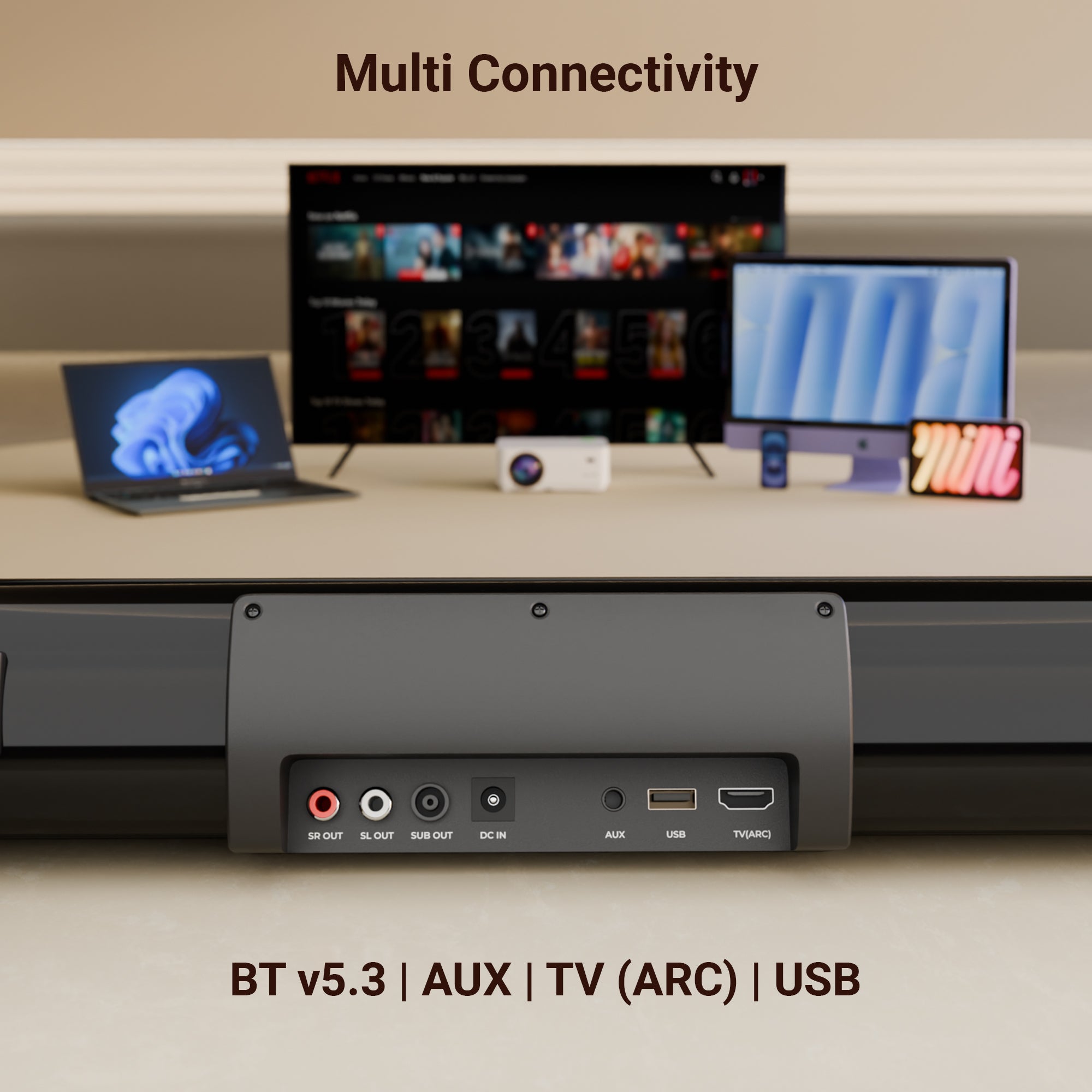 Juke Bar 801 (400W) 5.1 CH Soundbar