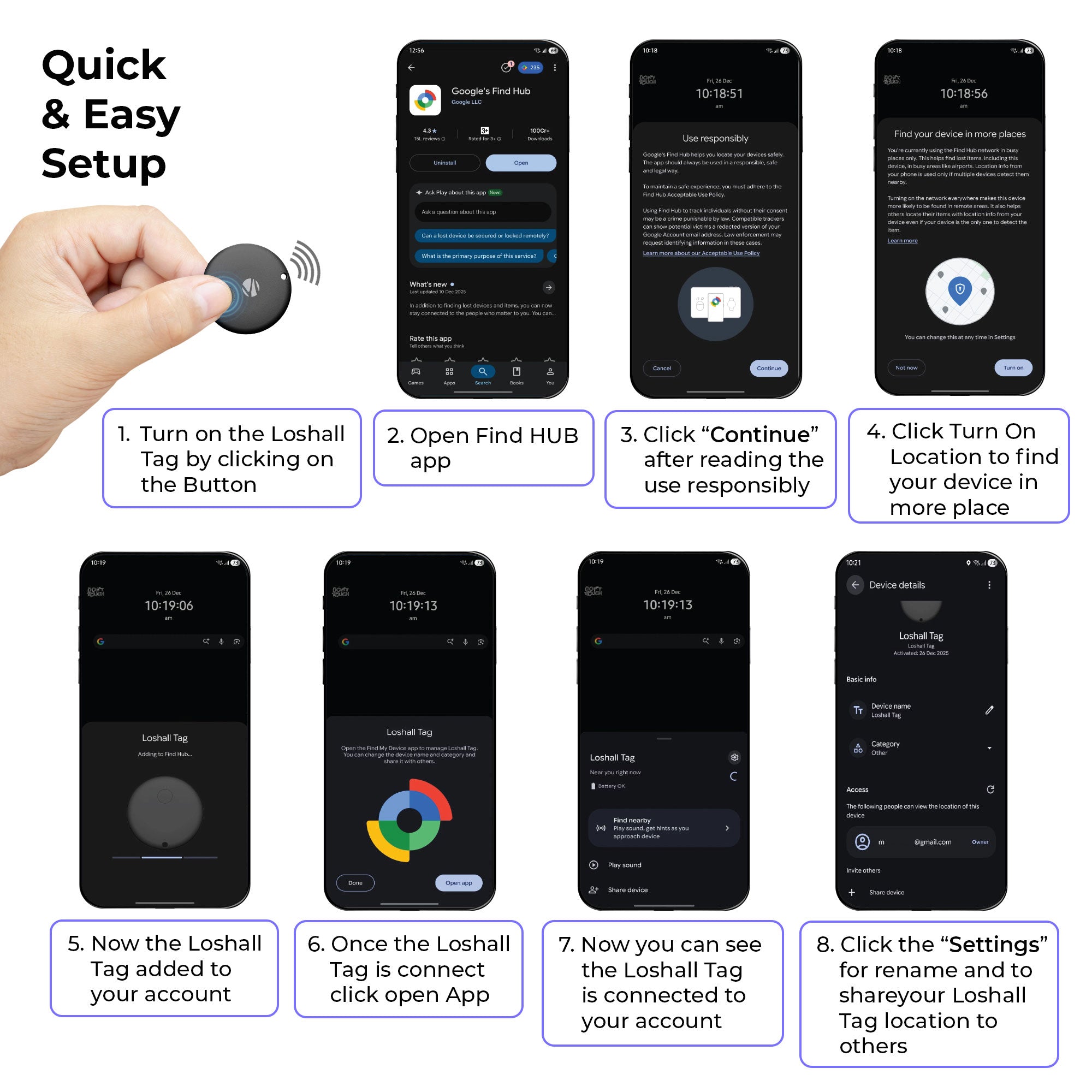 Loshall Tag (Works with Android)
