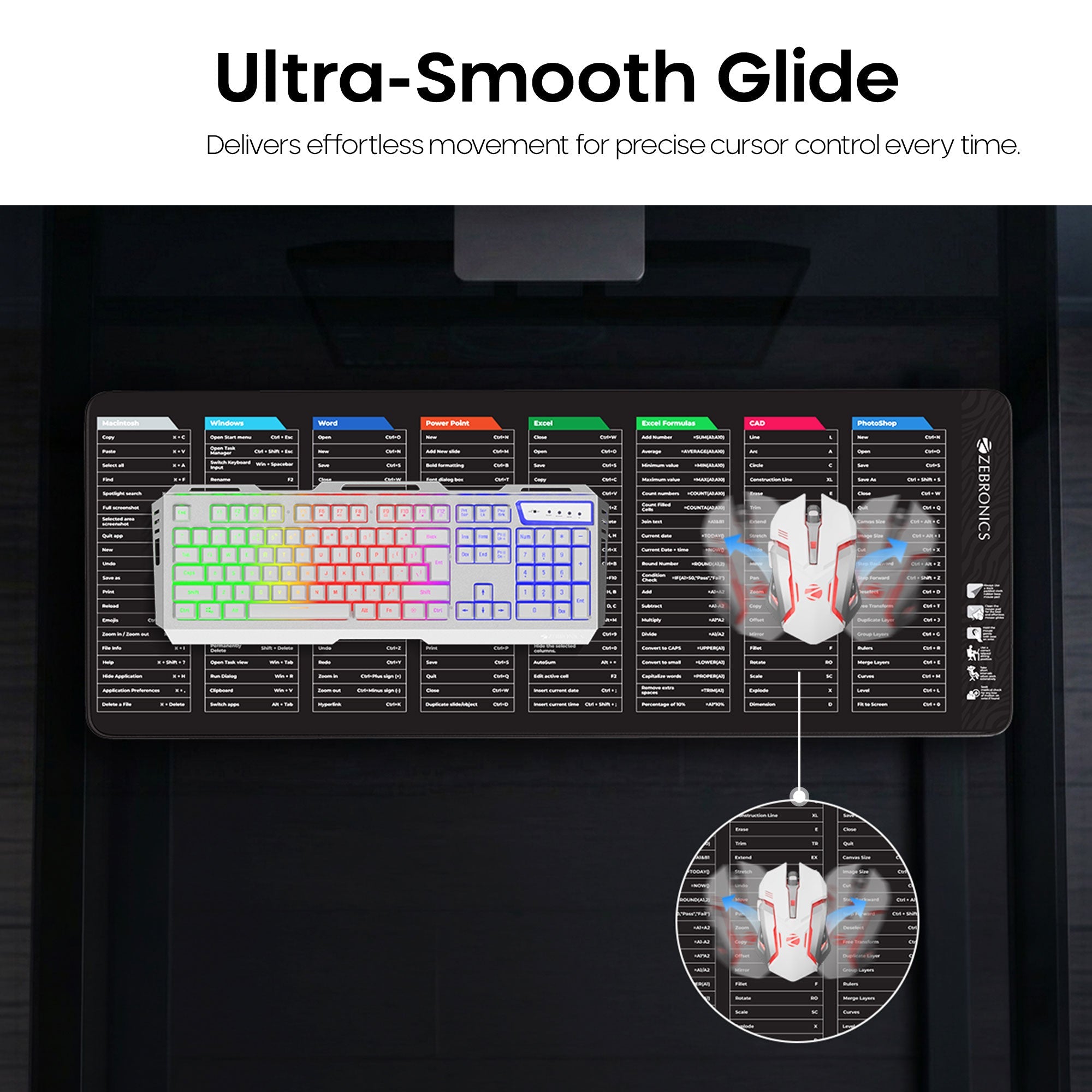 MSP XL 'R (Shortcut Key) Mouse Pad