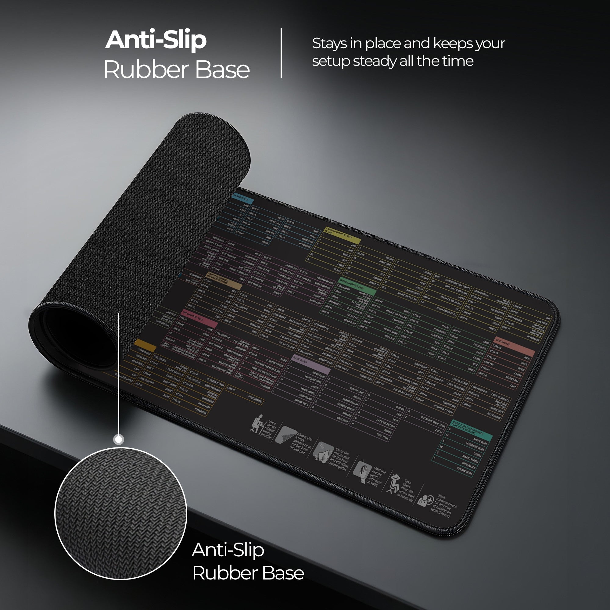 MSP XL (Shortcut Key) Mouse Pad