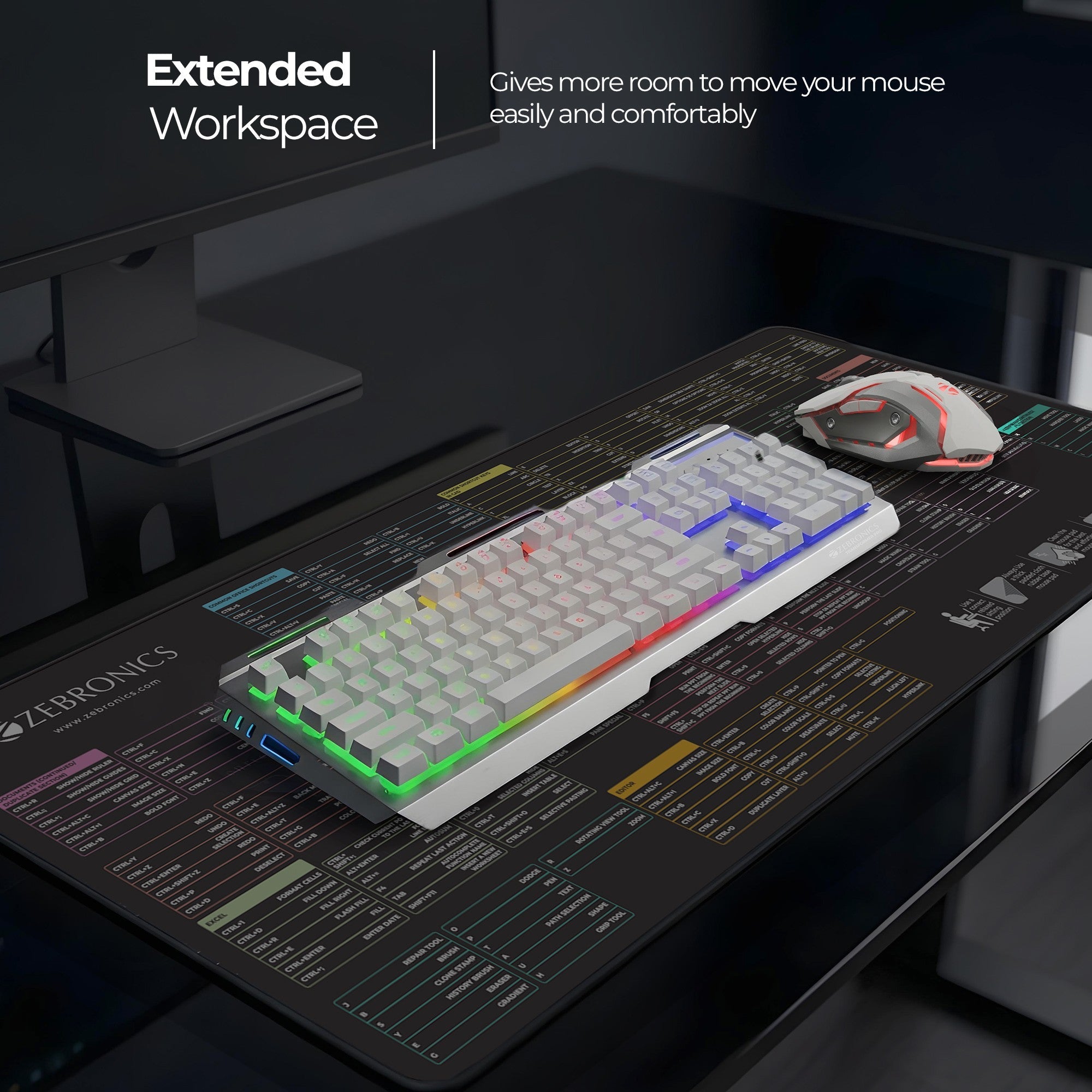 MSP XL (Shortcut Key) Mouse Pad