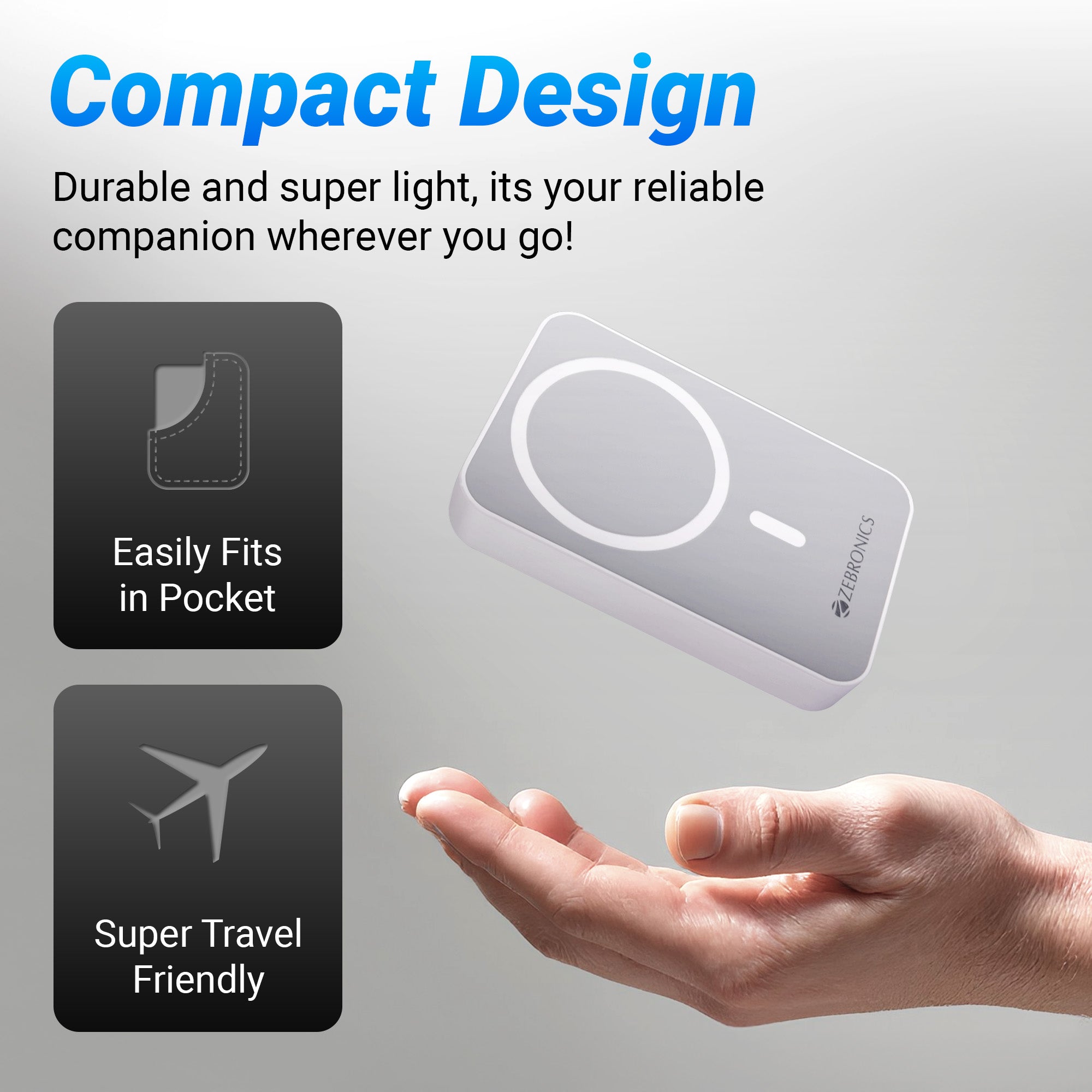 MW63 - 10000 mAh Wireless Power Bank