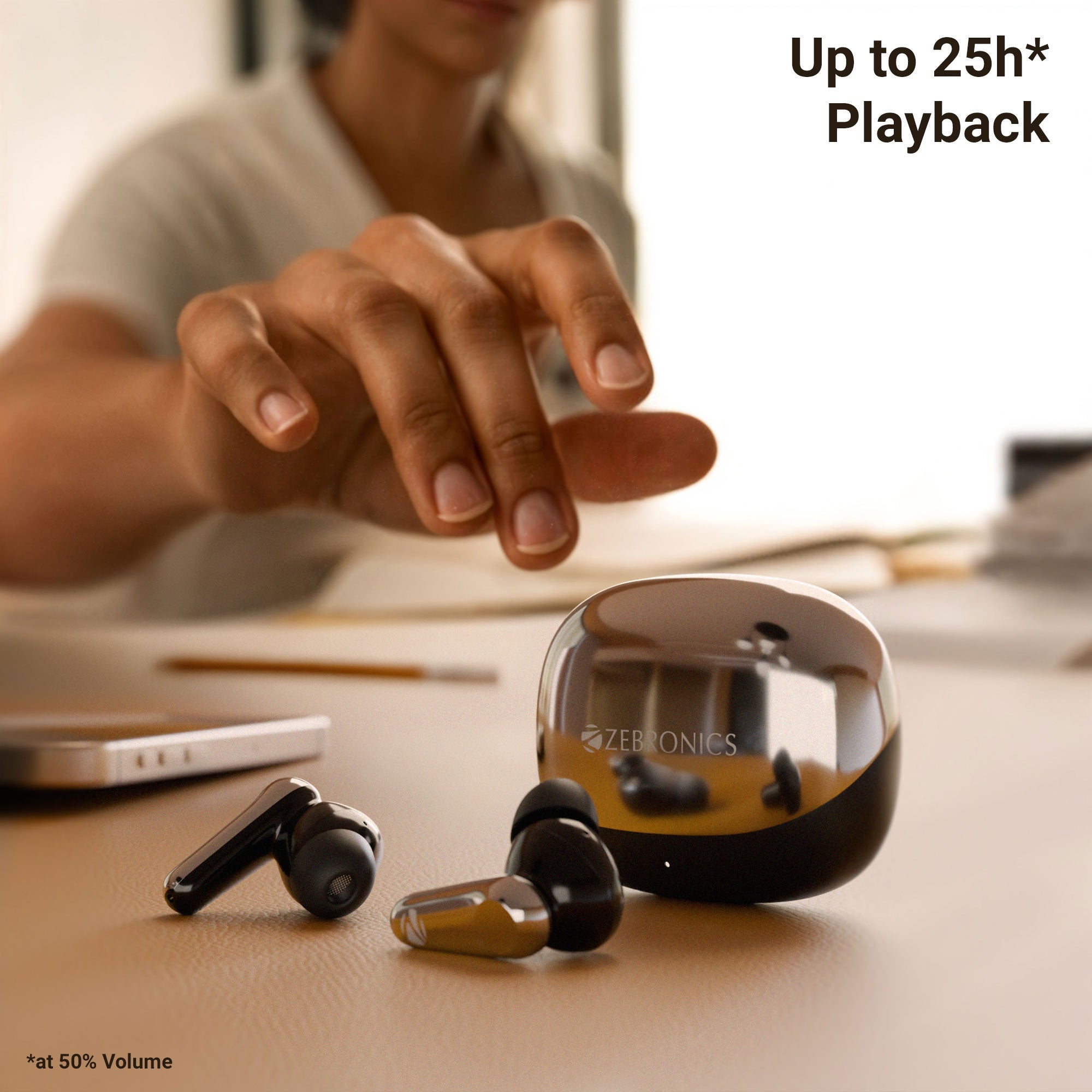 Monk+ TWS Earbuds (with Active Noise Cancellation)
