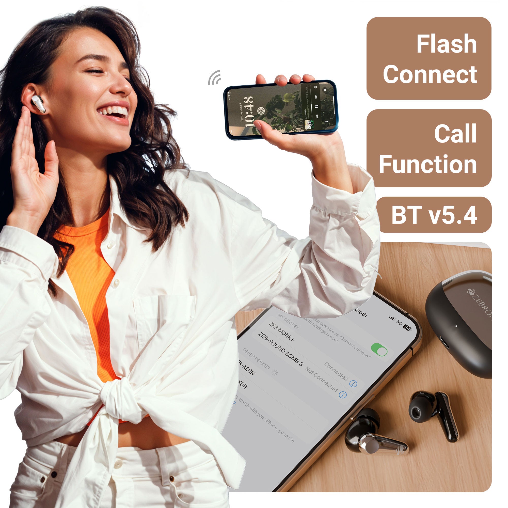 Monk+ TWS Earbuds (with Active Noise Cancellation)
