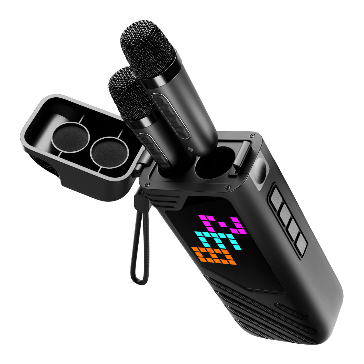 Music Bomb X50 Portable Speaker (20W) with 2 Wireless Mics