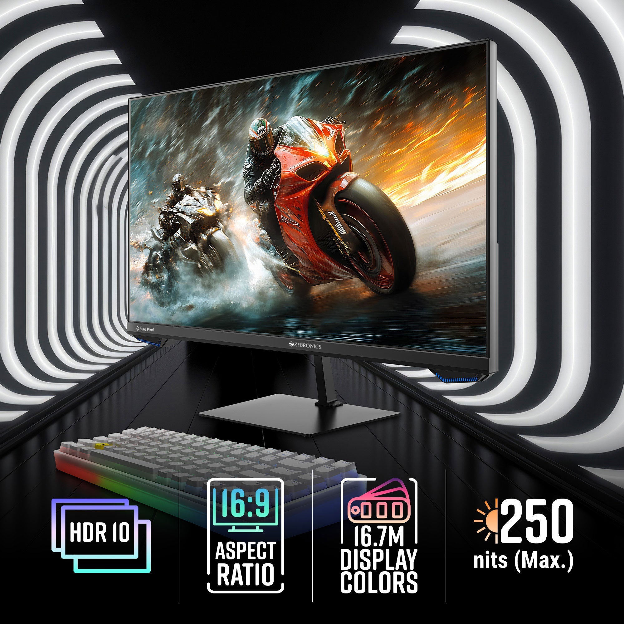Zeb-N25A - Gaming Monitor - Zebronics