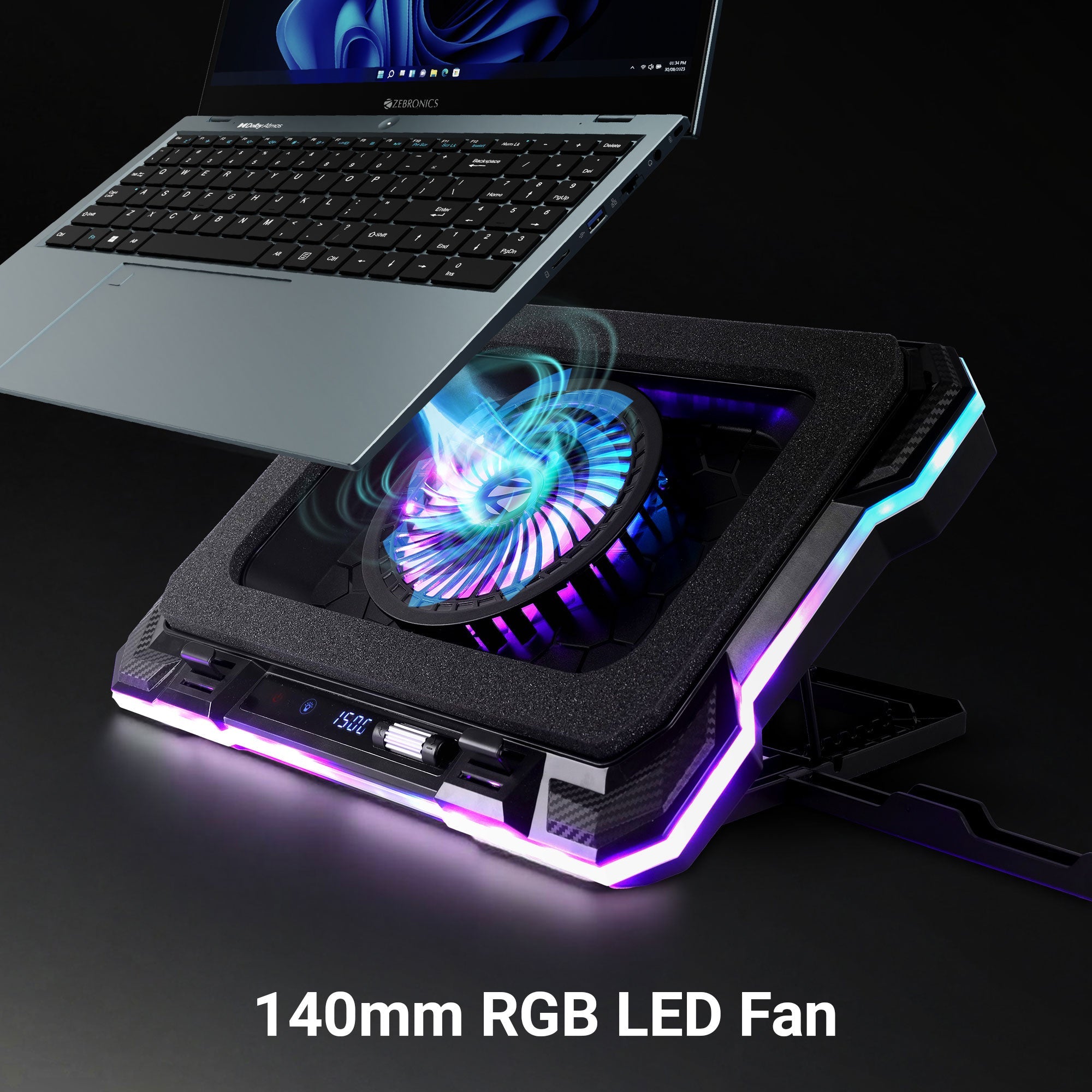 NC9200 Laptop Cooling Pad with Large Fans & Mobile Stand