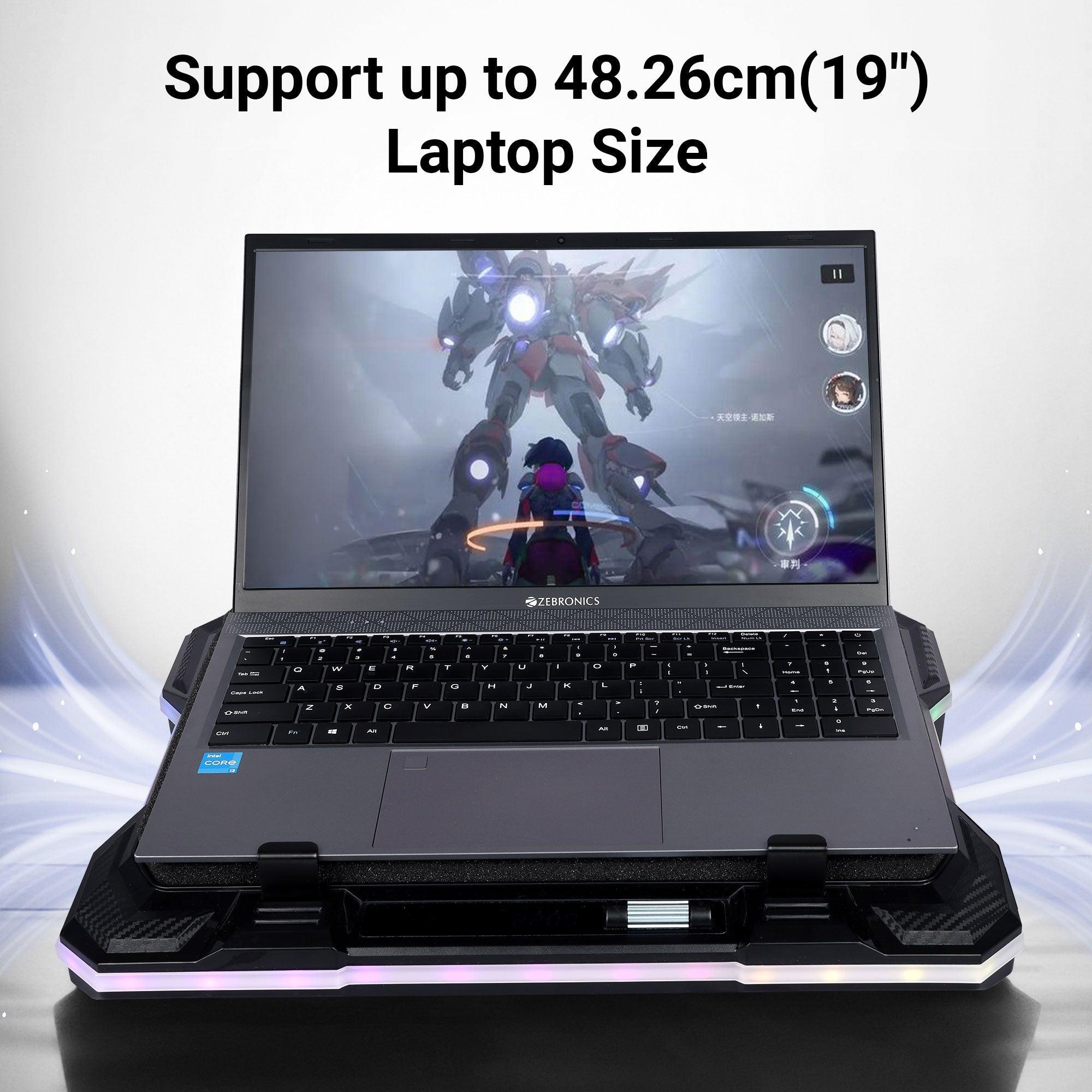 NC9200 Laptop Cooling Pad with Large Fans & Mobile Stand