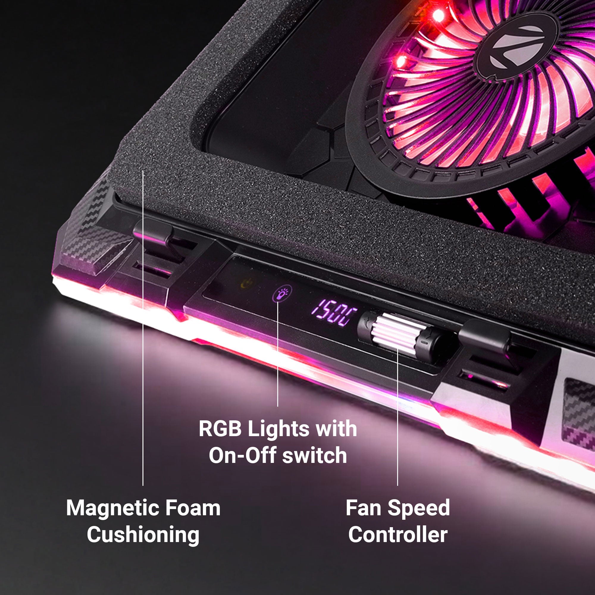 NC9200 Laptop Cooling Pad with Large Fans & Mobile Stand