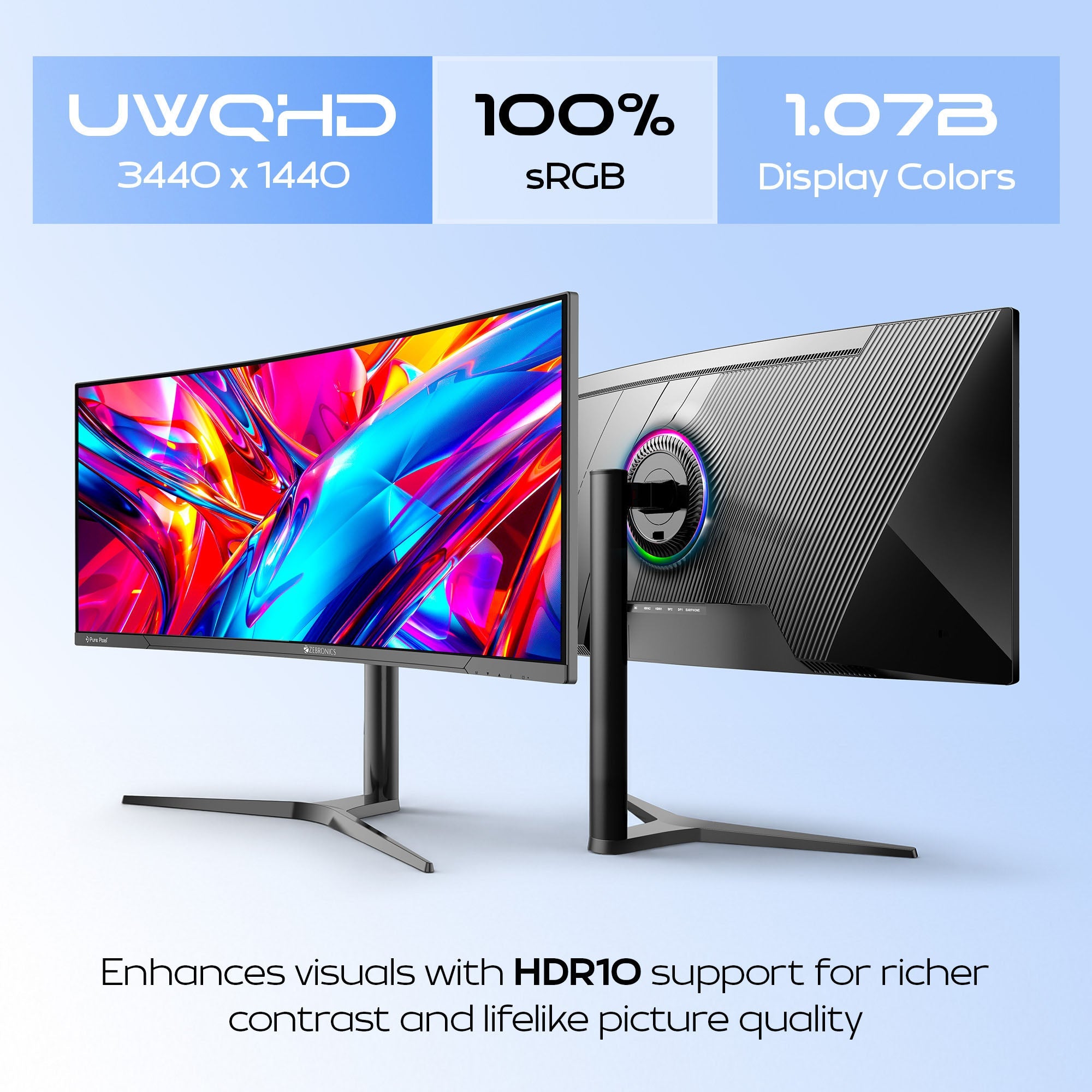 Zeb-PA234 - Curved Wide Monitor - Zebronics