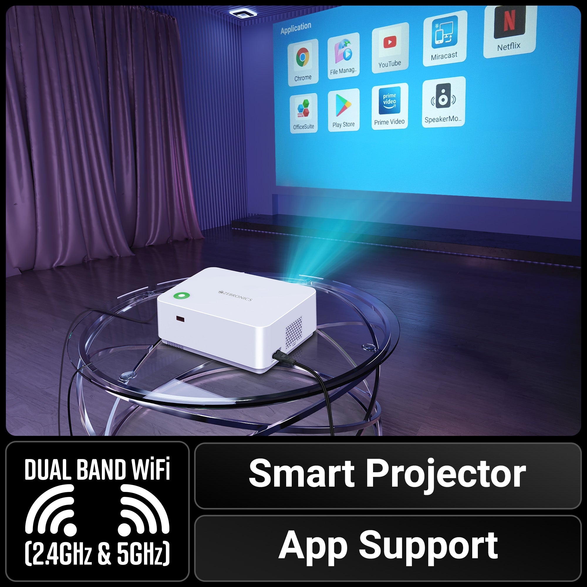 PixaPlay 65 LED Projector