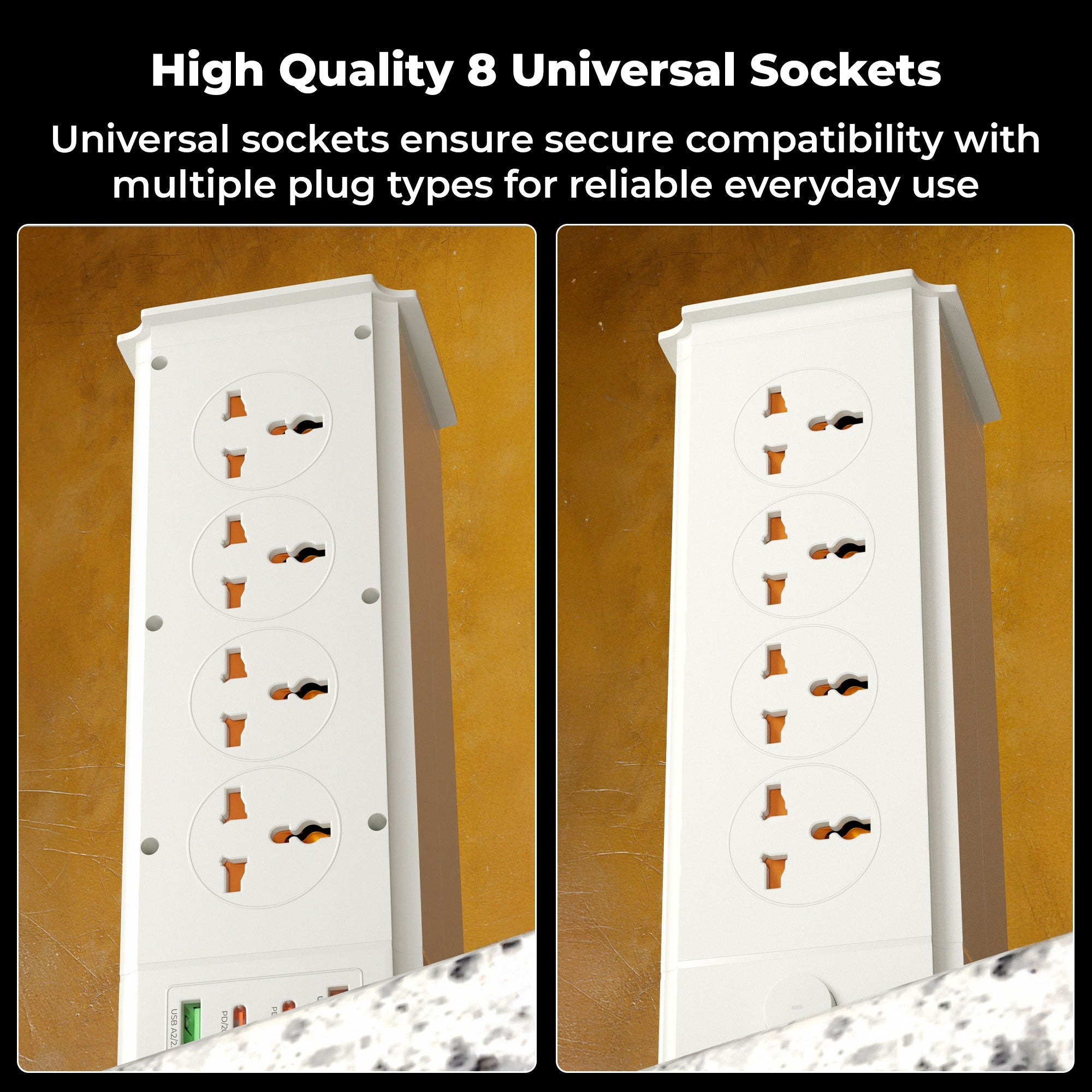 Power Block 483 Multi-Plug Power Extension Socket