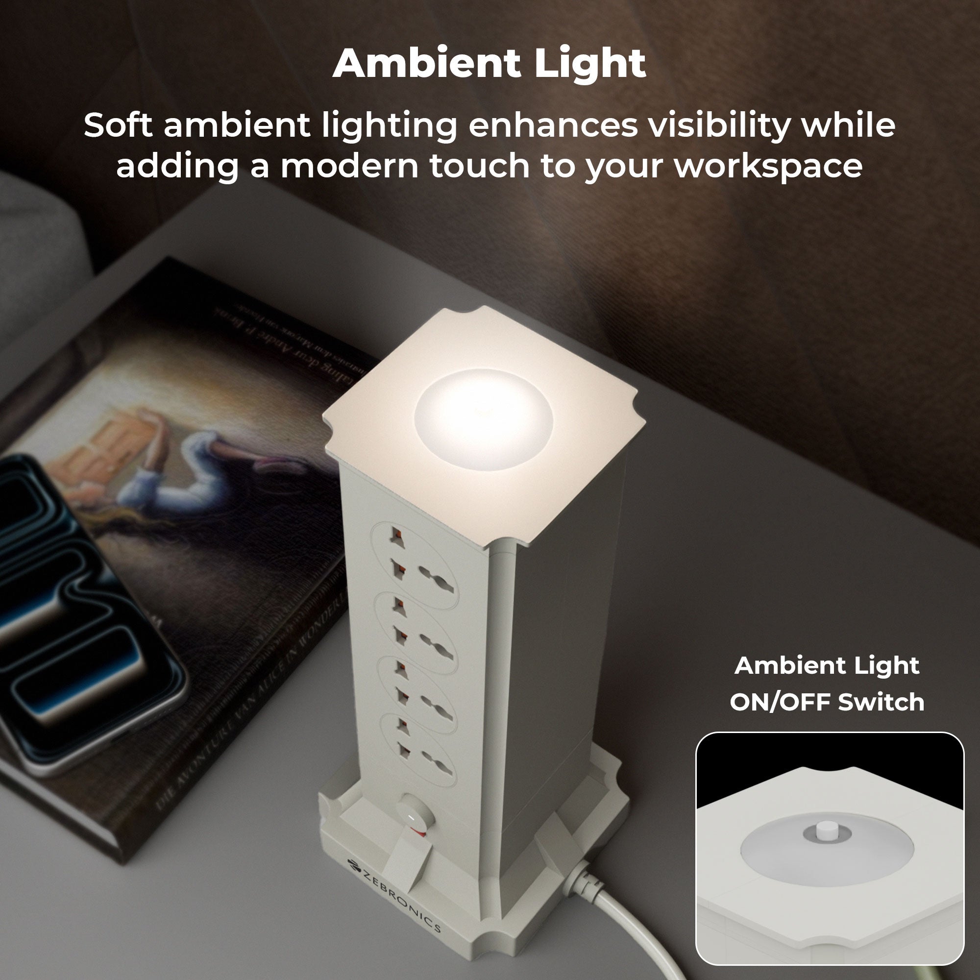 Power Block 483 Multi-Plug Power Extension Socket
