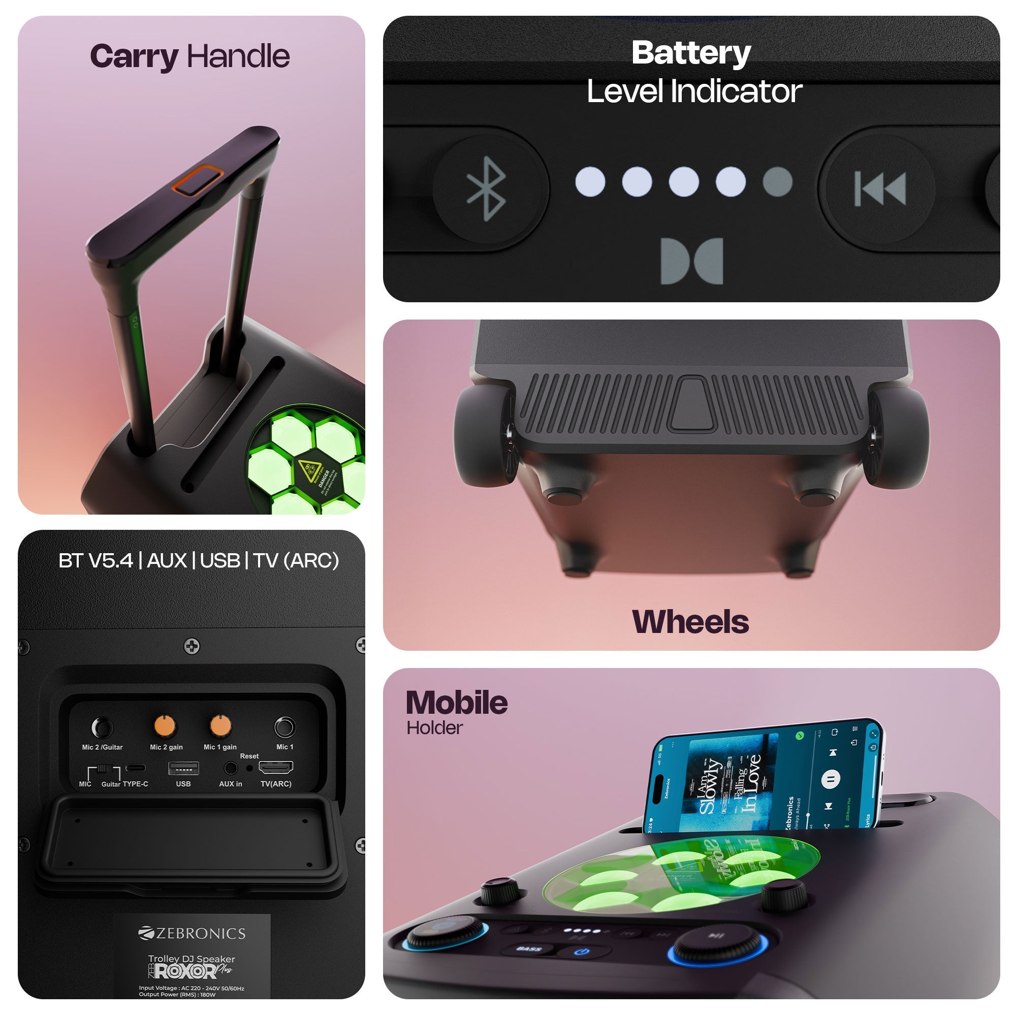 Roxor Plus (180W) DJ Speaker