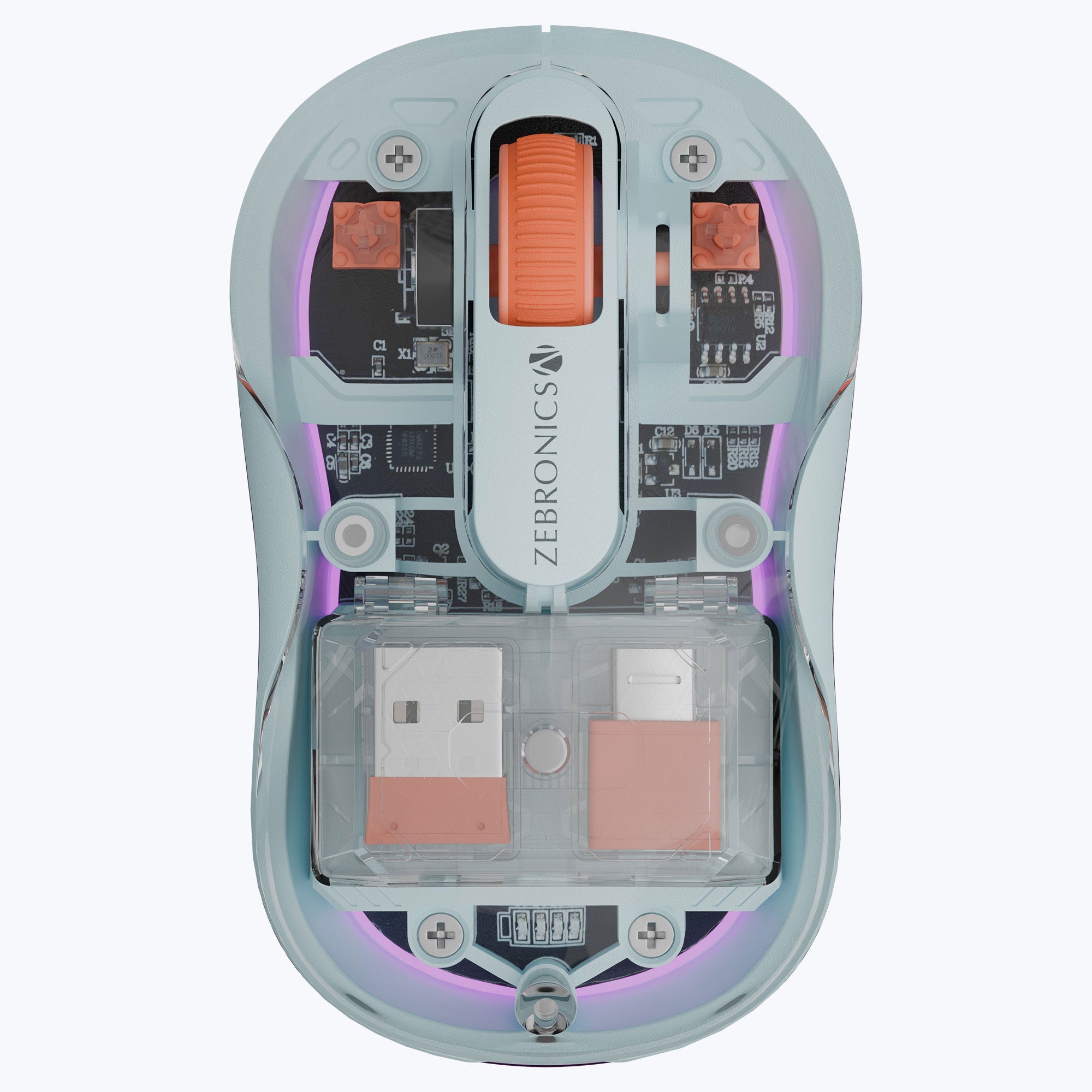 Sheer Plus Wireless Transparent Mouse (Wireless + Bluetooth)