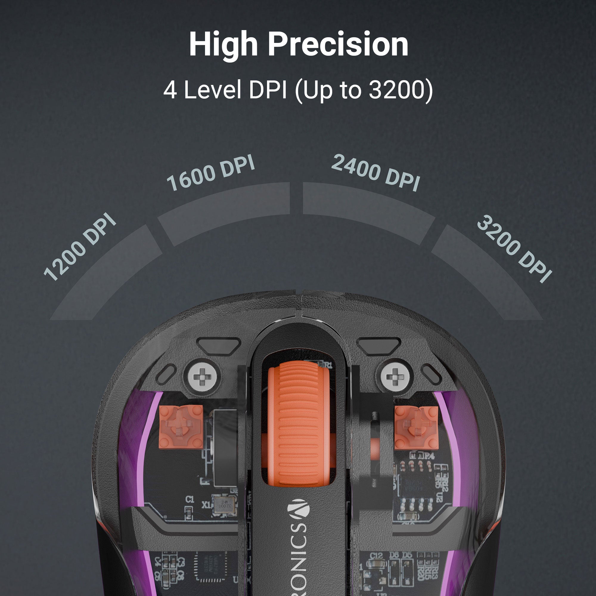 Sheer Plus Wireless Transparent Mouse (Wireless + Bluetooth)