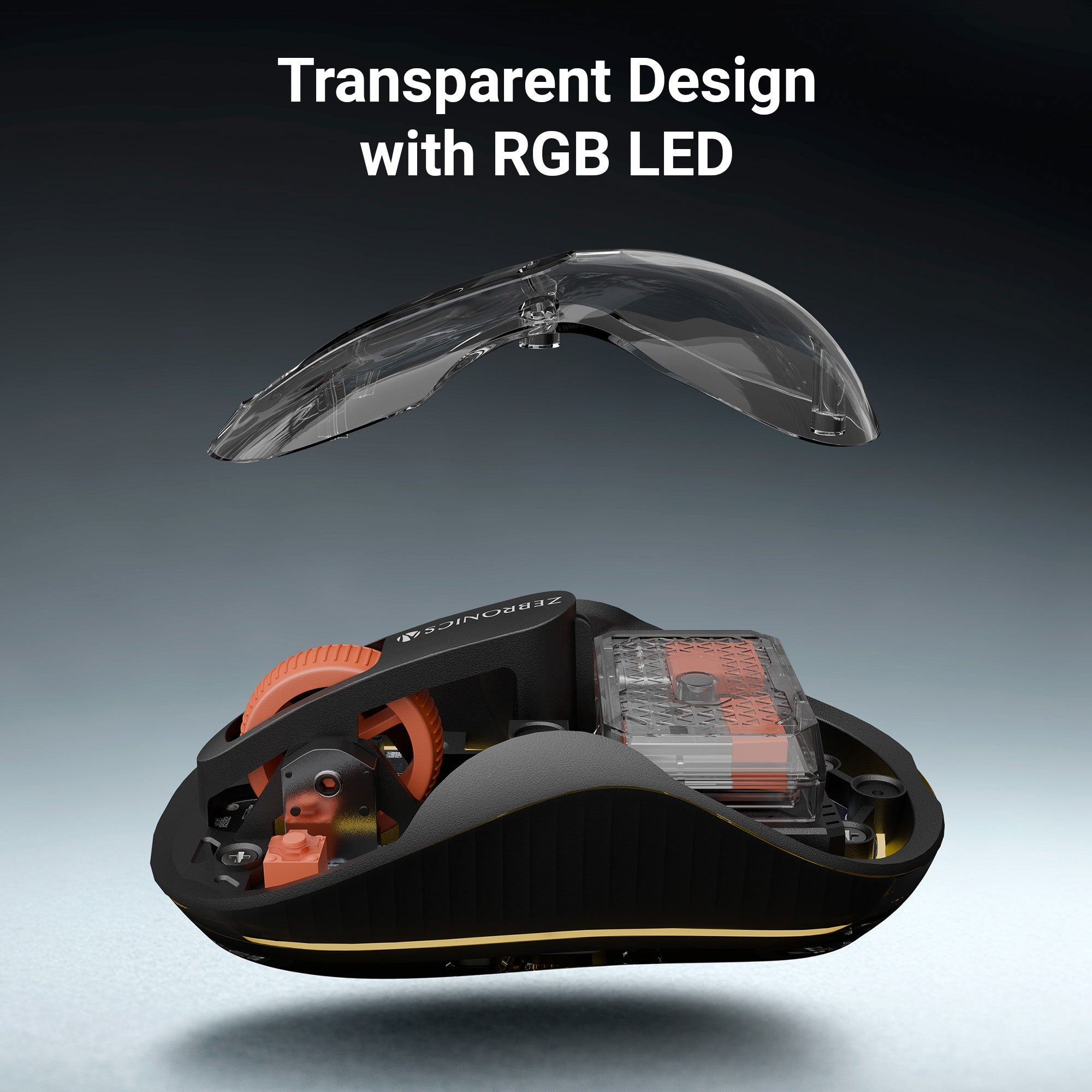 Sheer Plus Wireless Transparent Mouse (Wireless + Bluetooth)