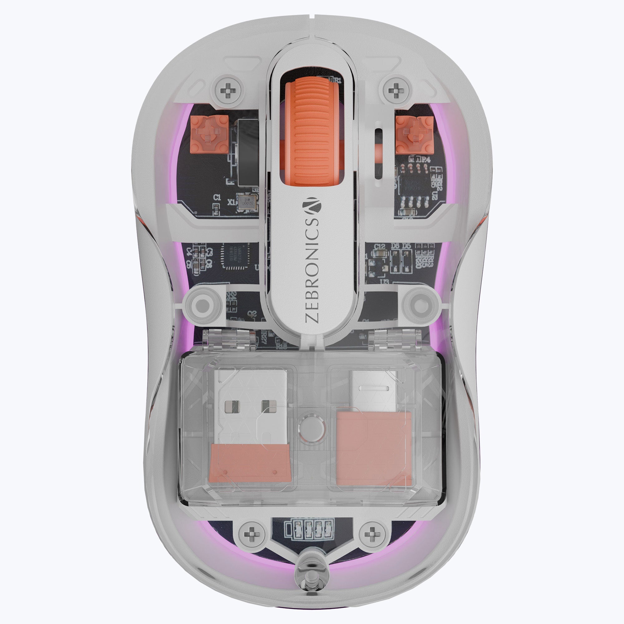 Sheer Plus Wireless Transparent Mouse (Wireless + Bluetooth)