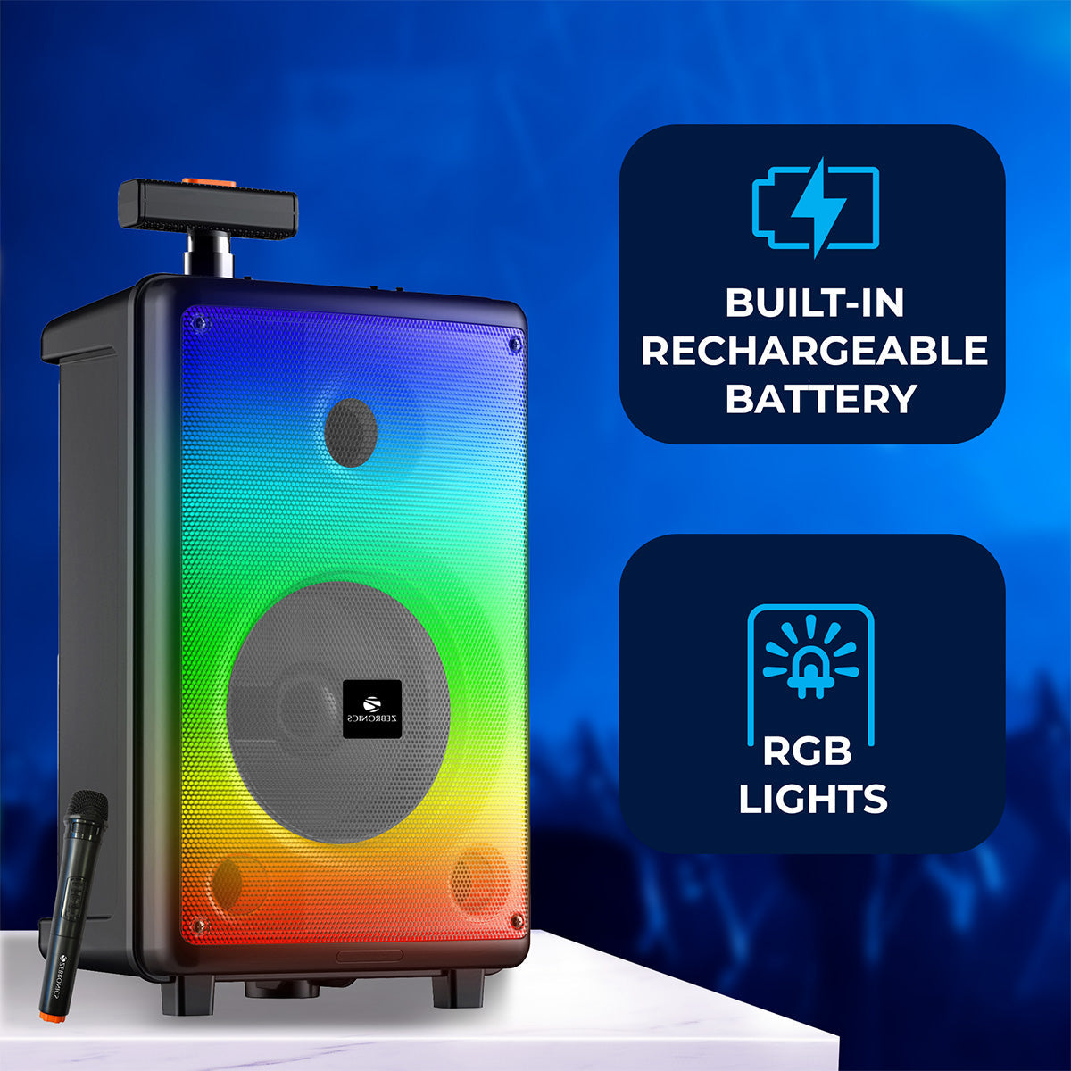 Zeb-Thump 250 - Trolley Speaker - Zebronics