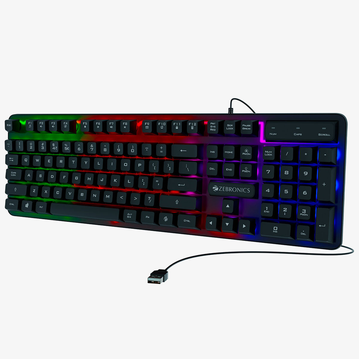 Zeb-Transformer-K1 - Gaming keyboard - Zebronics