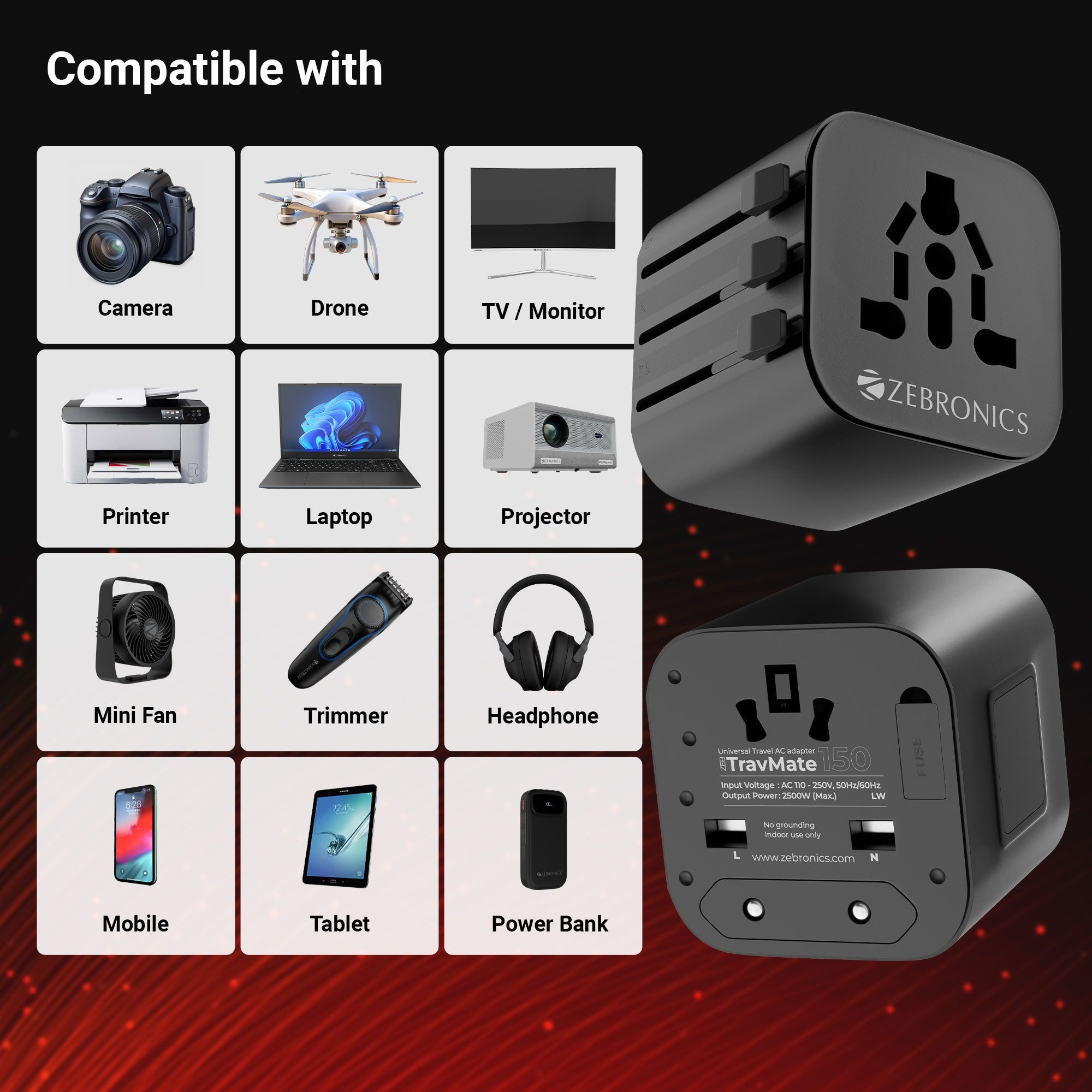 Travmate 150 Universal Travel Adapter