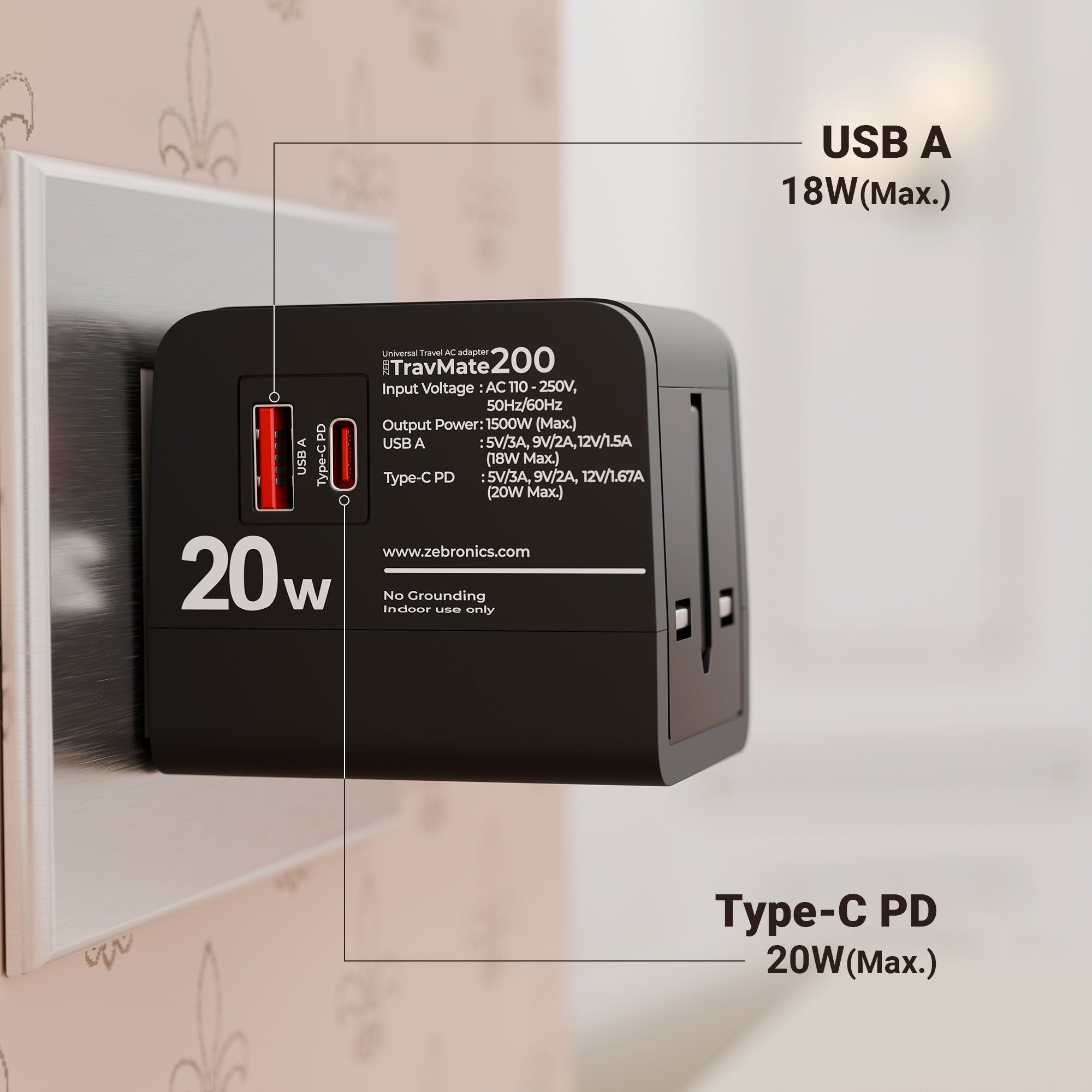 Travmate 200 Universal Travel Adapter