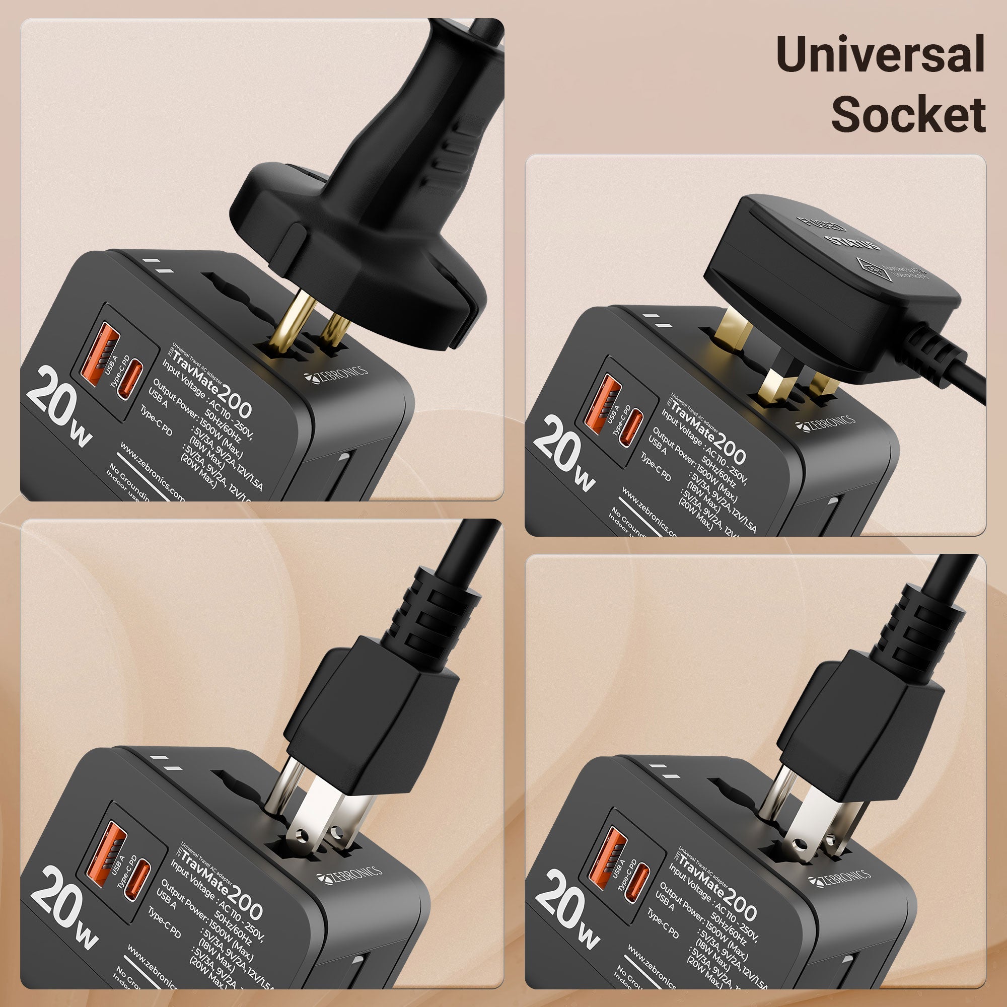 Travmate 200 Universal Travel Adapter
