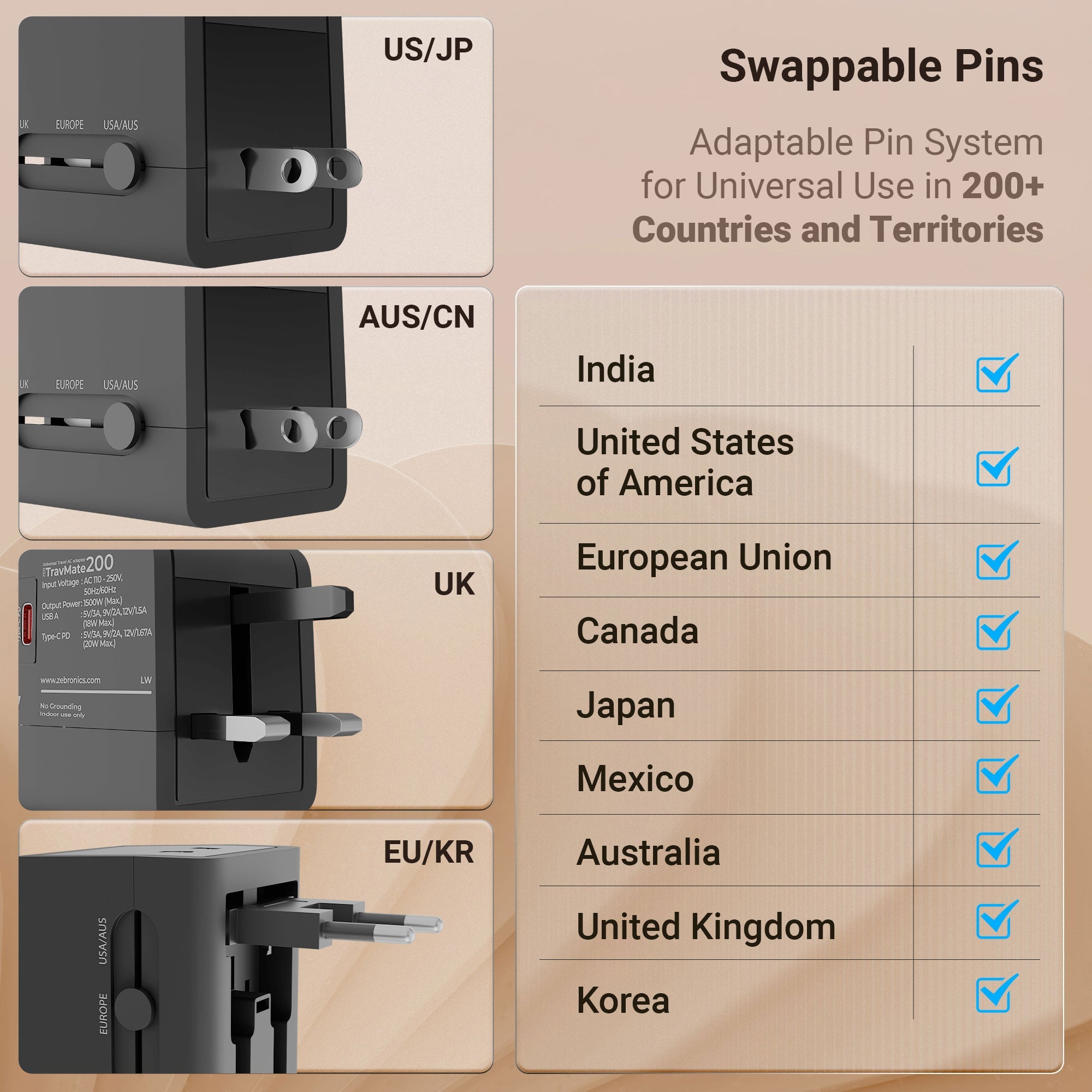 Travmate 200 Universal Travel Adapter