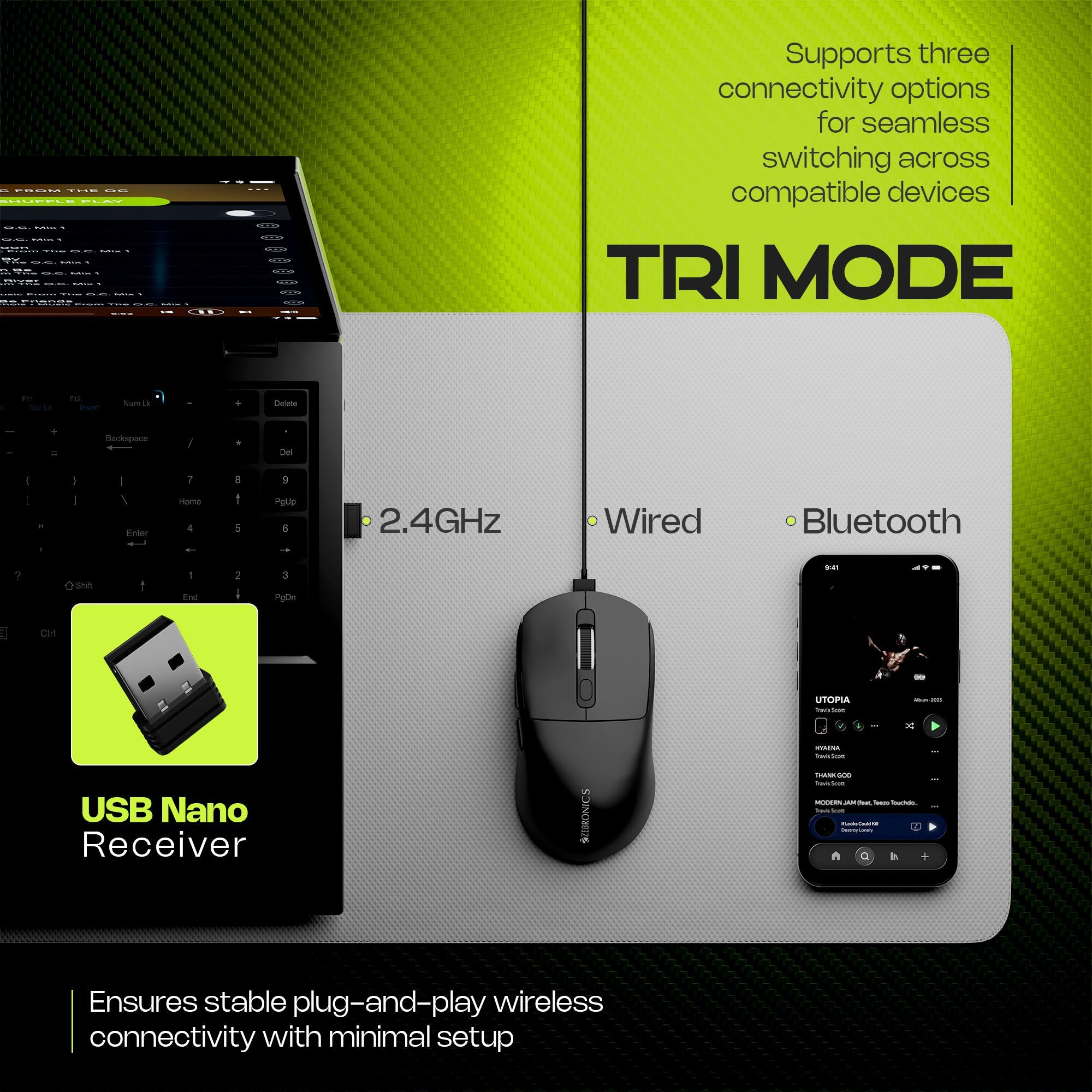 Viper 100W Wireless Mouse