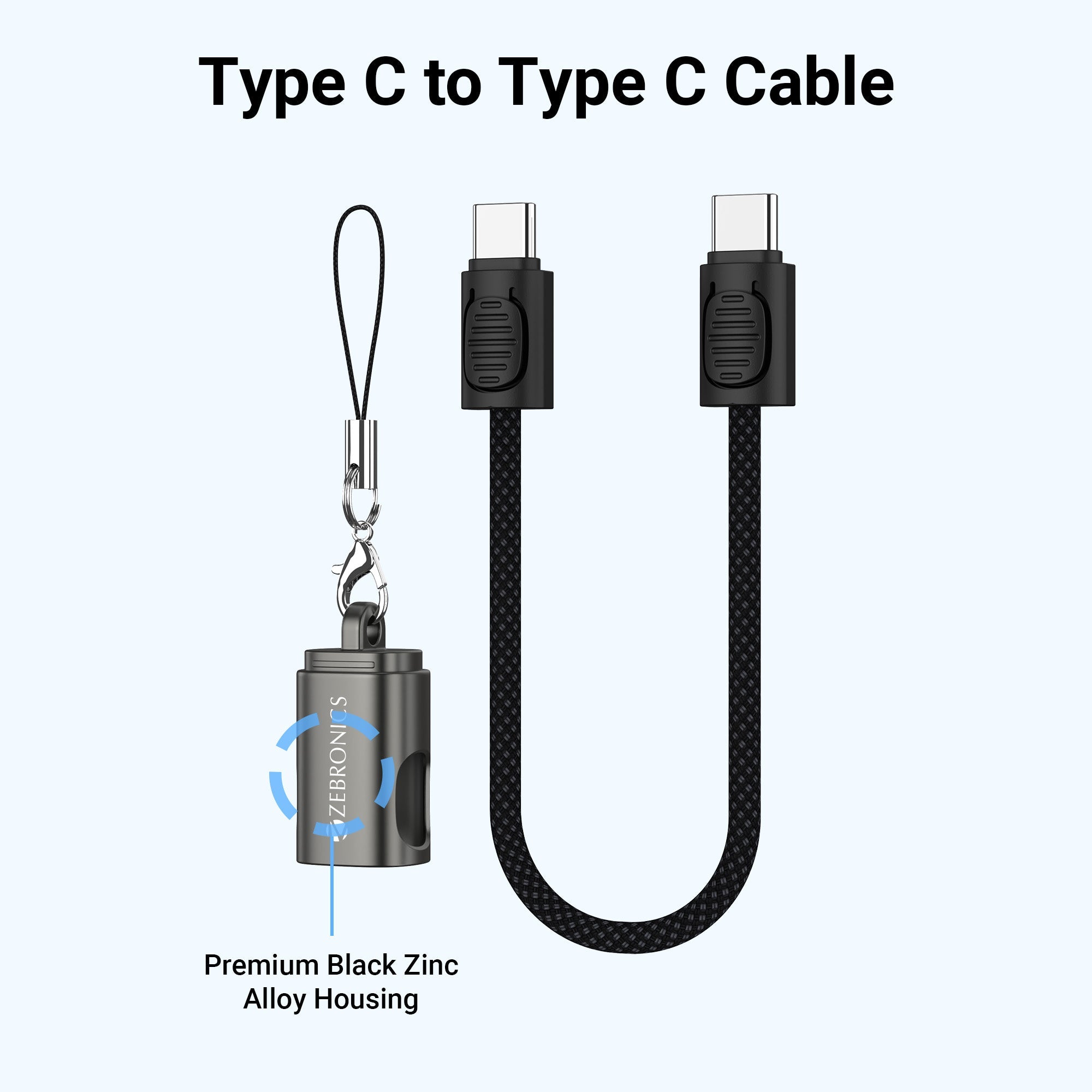 WATTZ 60CC4 Type C to Type C Braided Cable