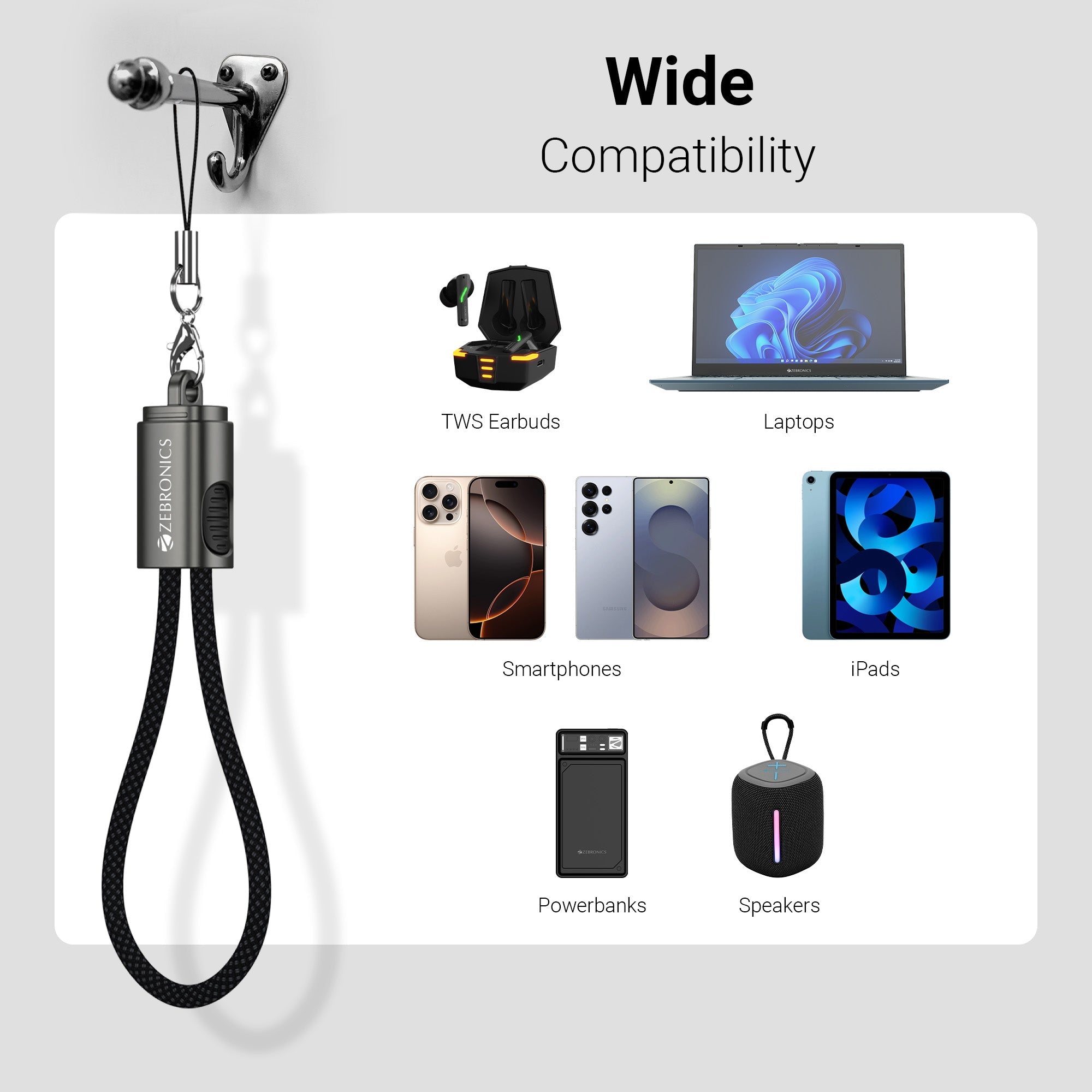 WATTZ 60CC4 Type C to Type C Braided Cable